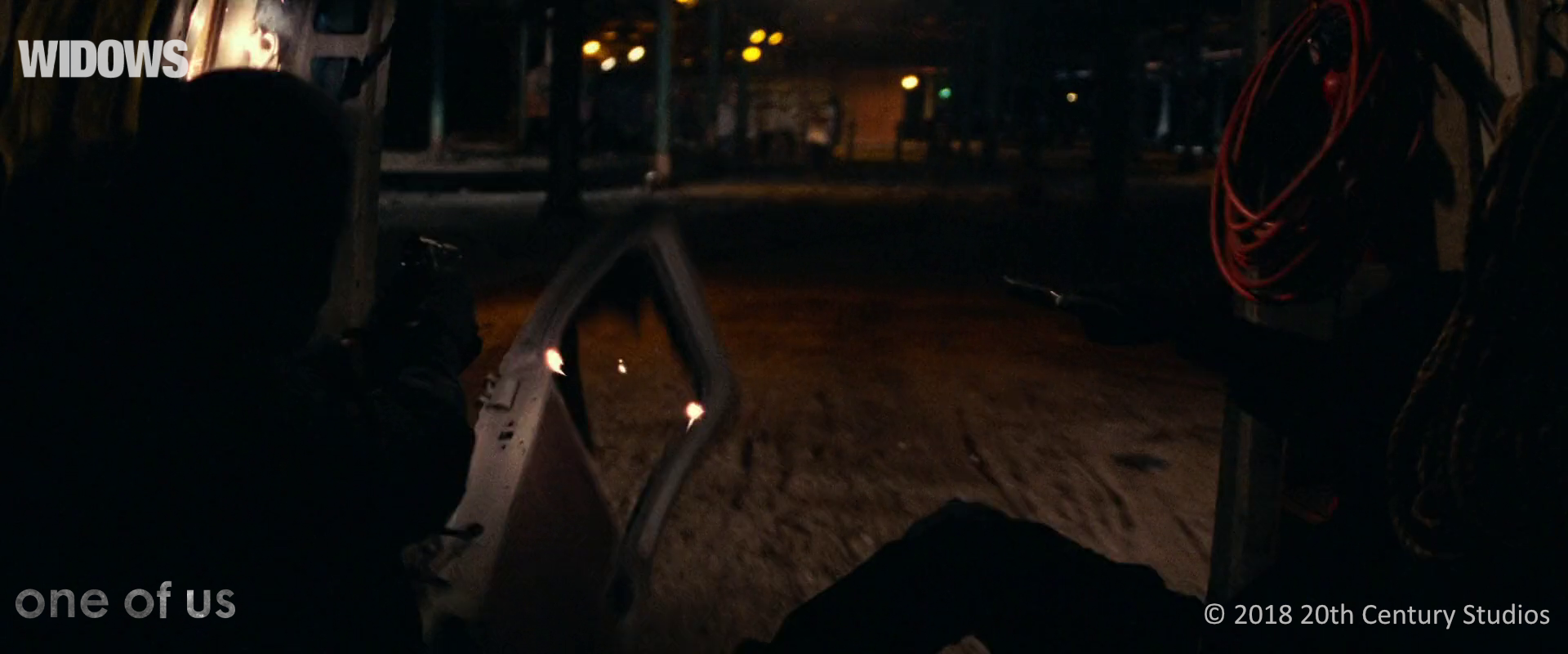 CG van door, following this shot the camera pans right and is stitched together with the following shot.