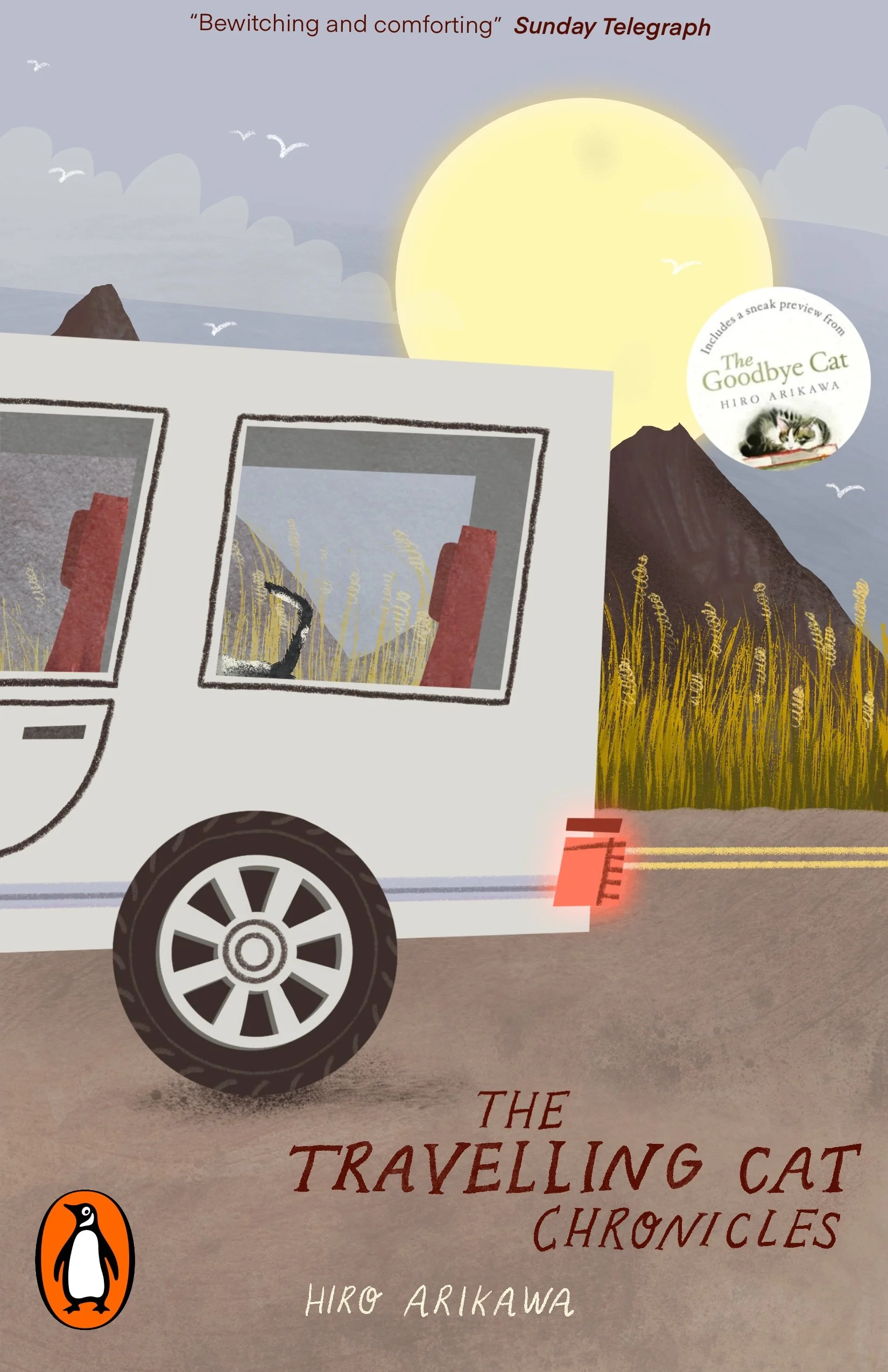 Book cover illustration for "The Travelling Cat Chronicles"