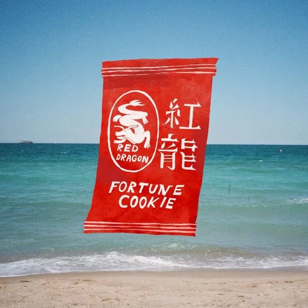 Postcard design for branding package, 2025