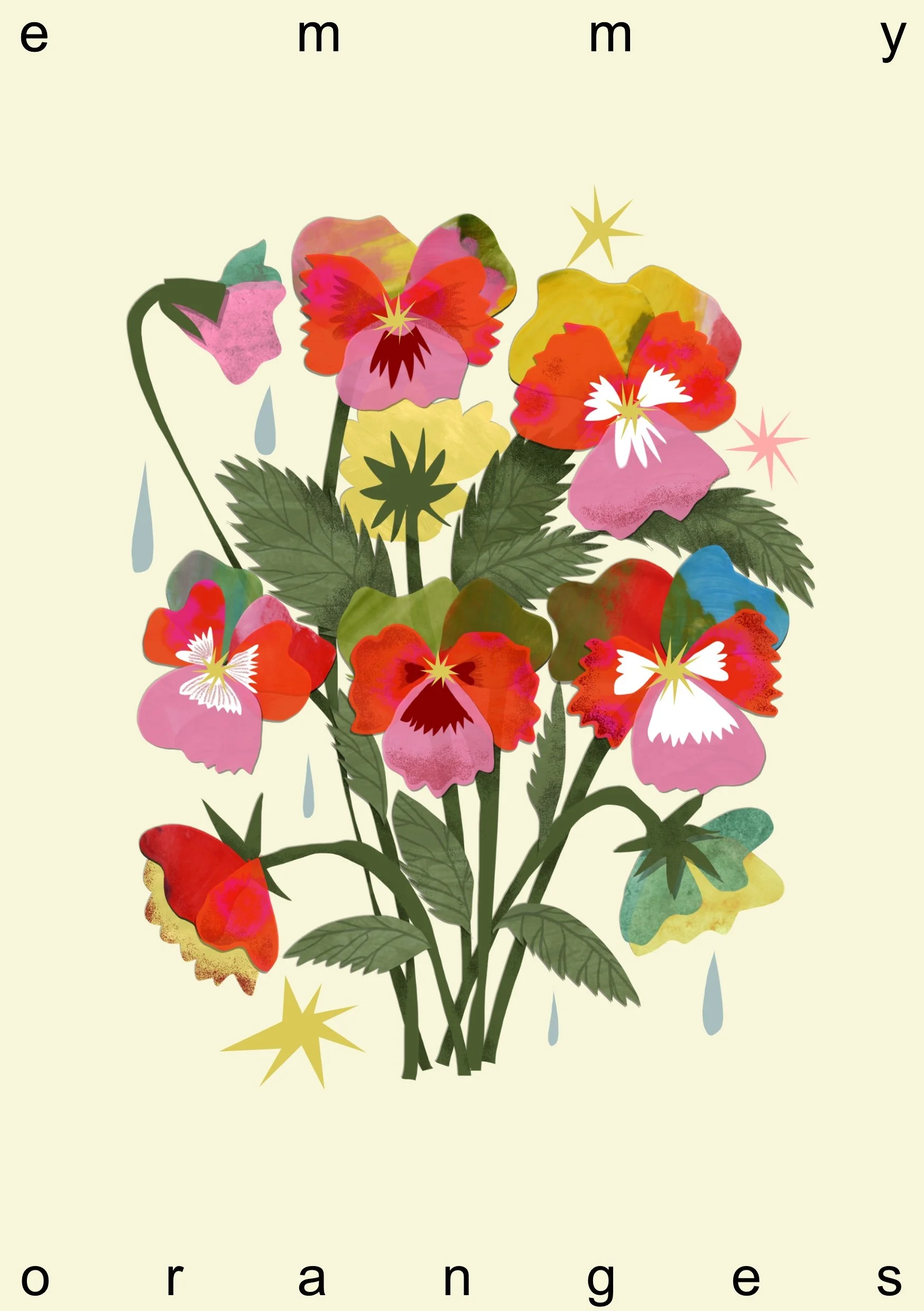 Self initiated spring 2025 print - digital collage on paper