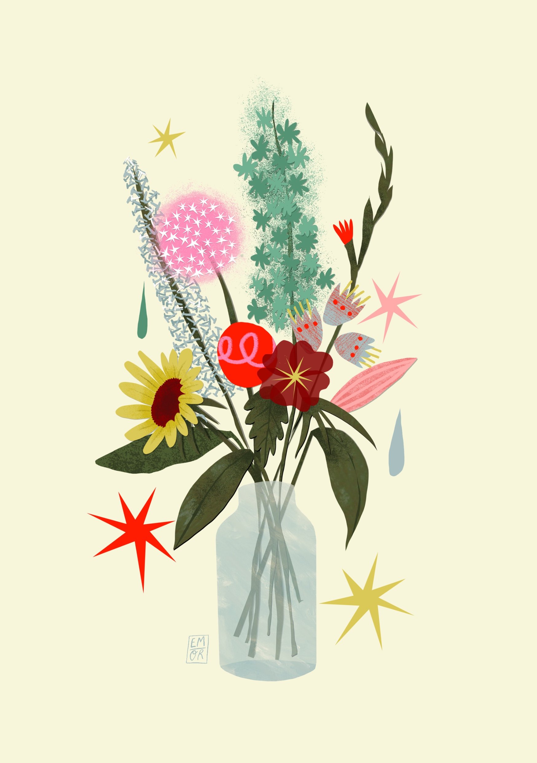 Self initiated spring 2025 print - digital collage on paper