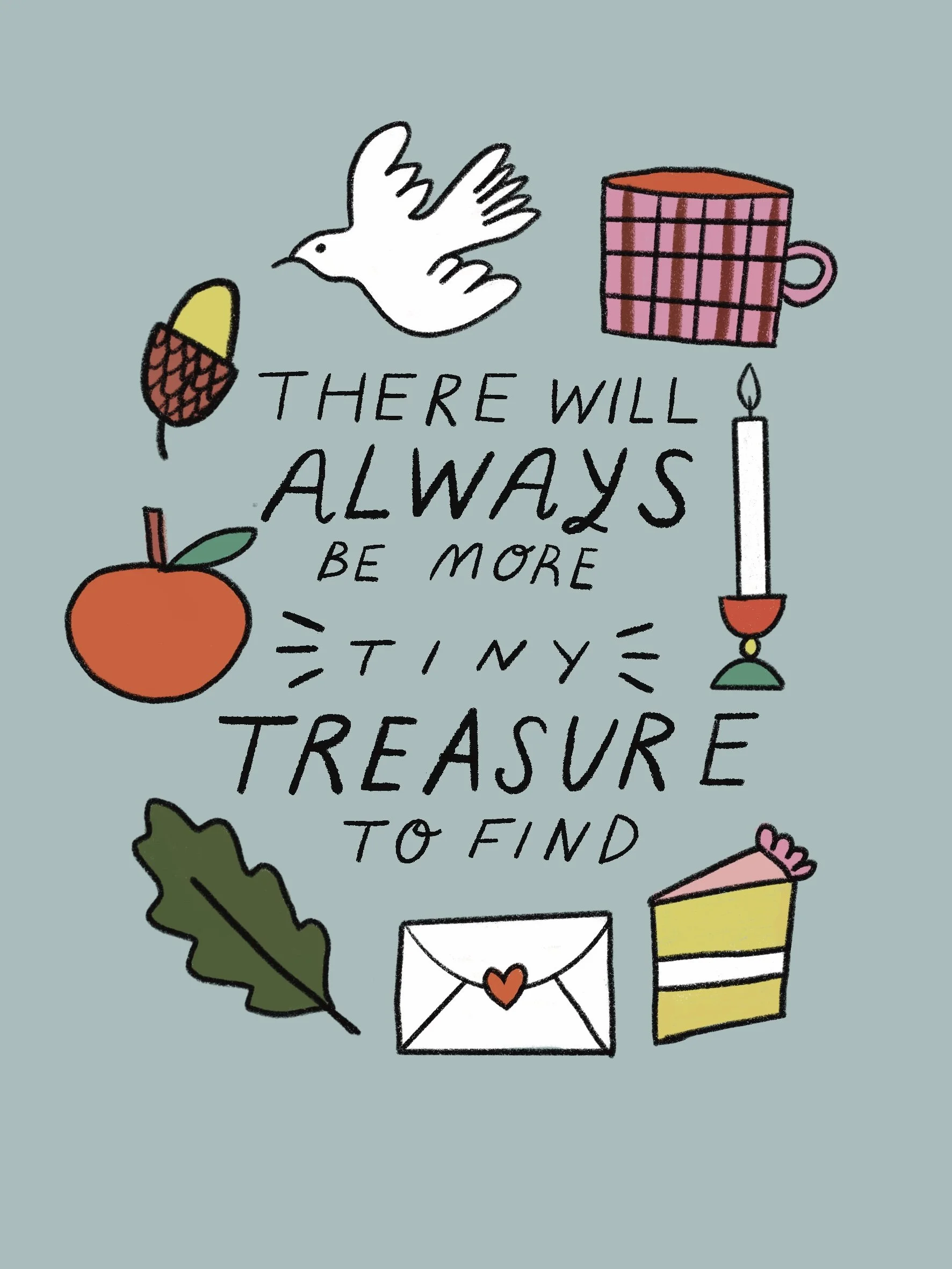 Tiny Treasures - print illustration 2025