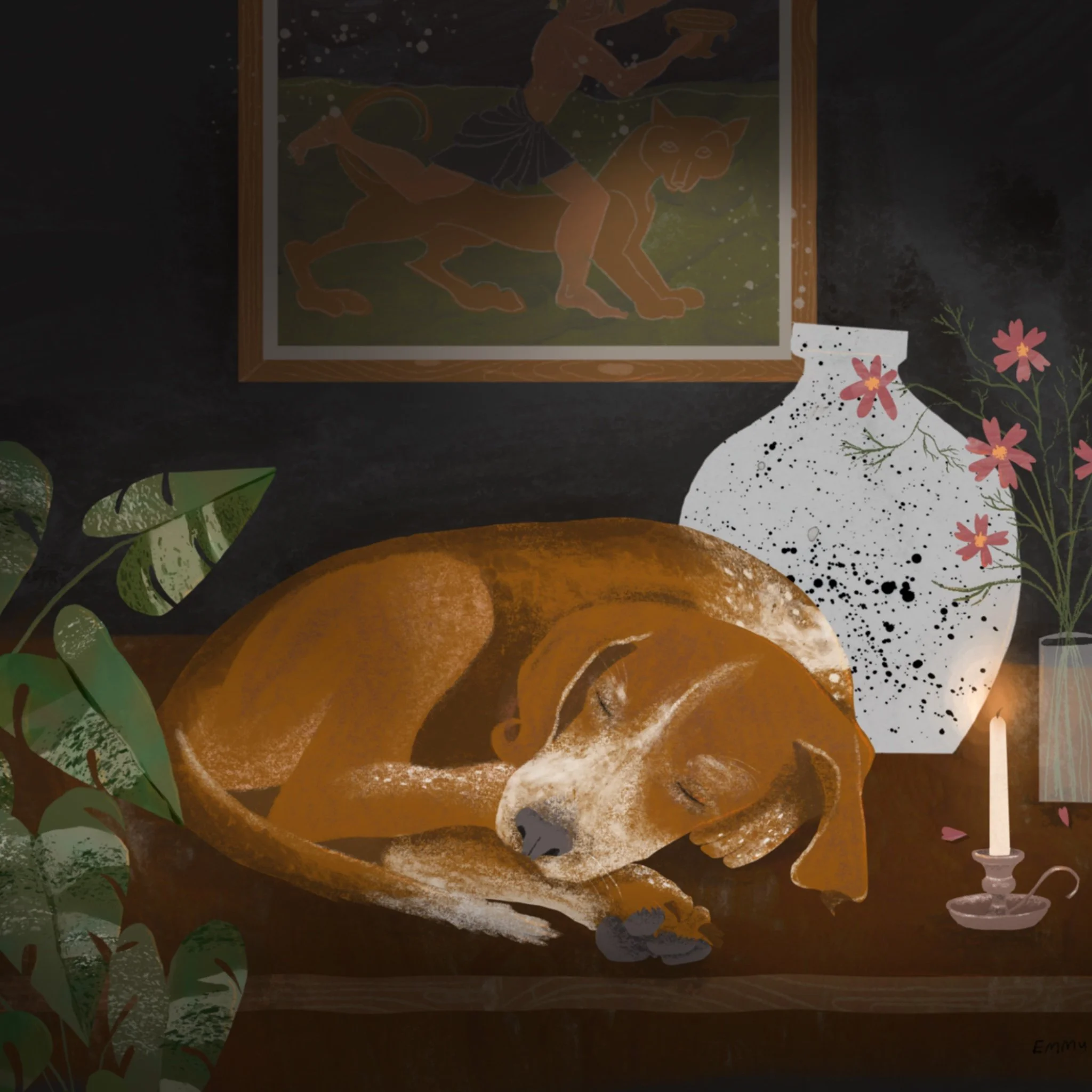 Doug - pet portrait commission 2024