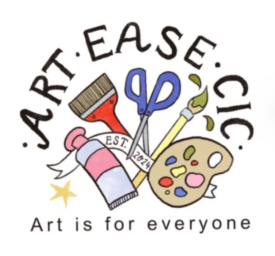 Logo design for Art Ease CIC, 2024
