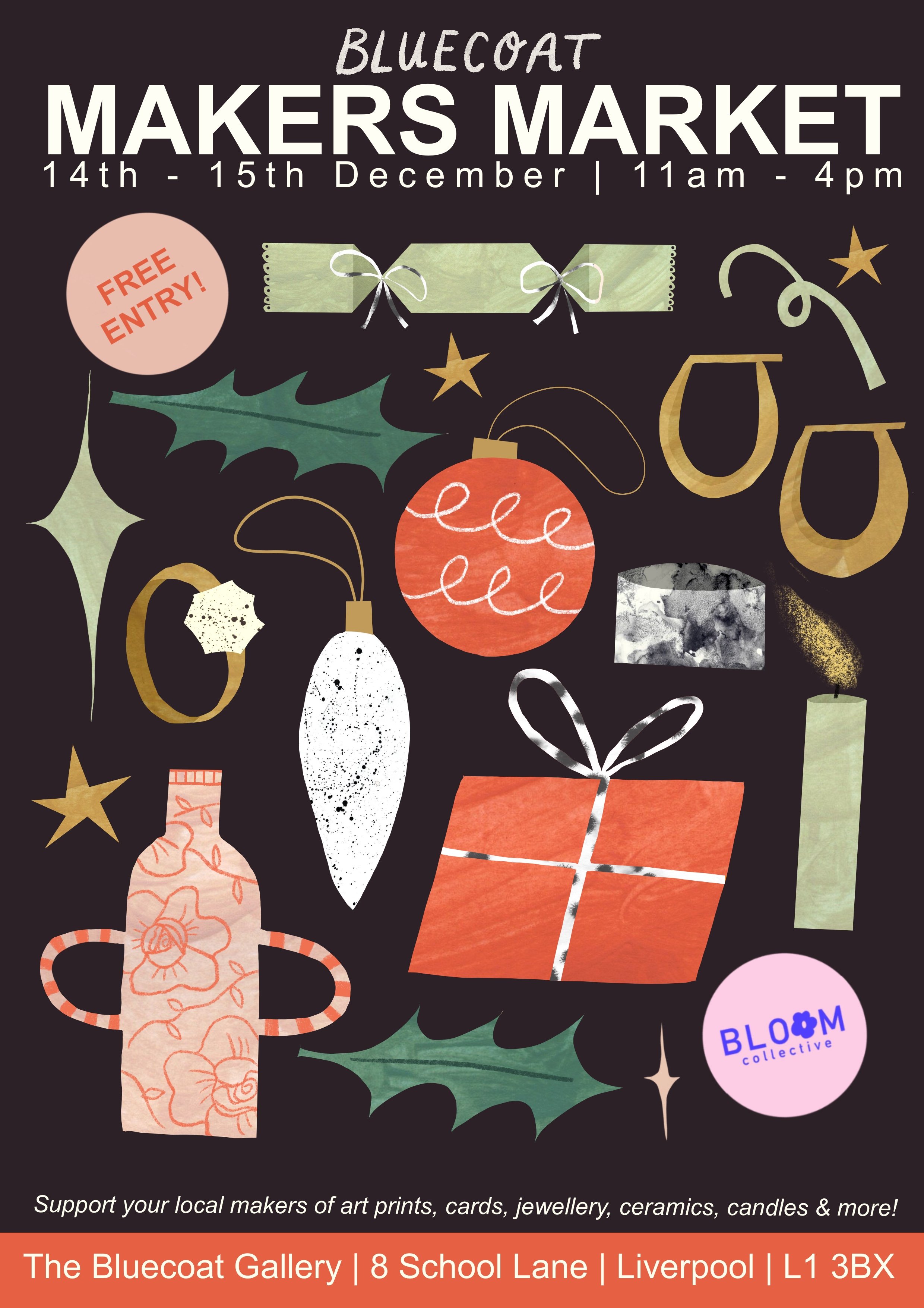Poster design for The Bluecoat / BLOOM collective 