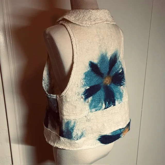 Nuno Felt on lace