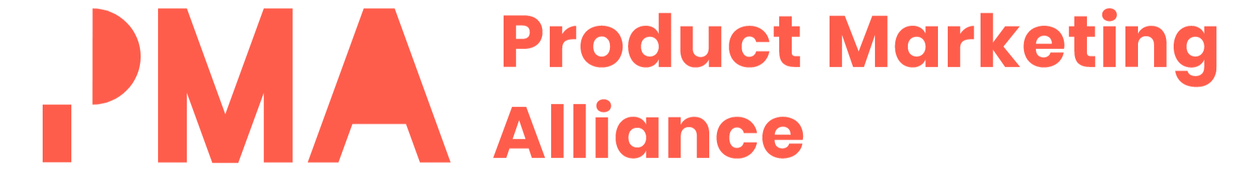Logo of Product Marketing Alliance with the initials 'PMA' in large red letters