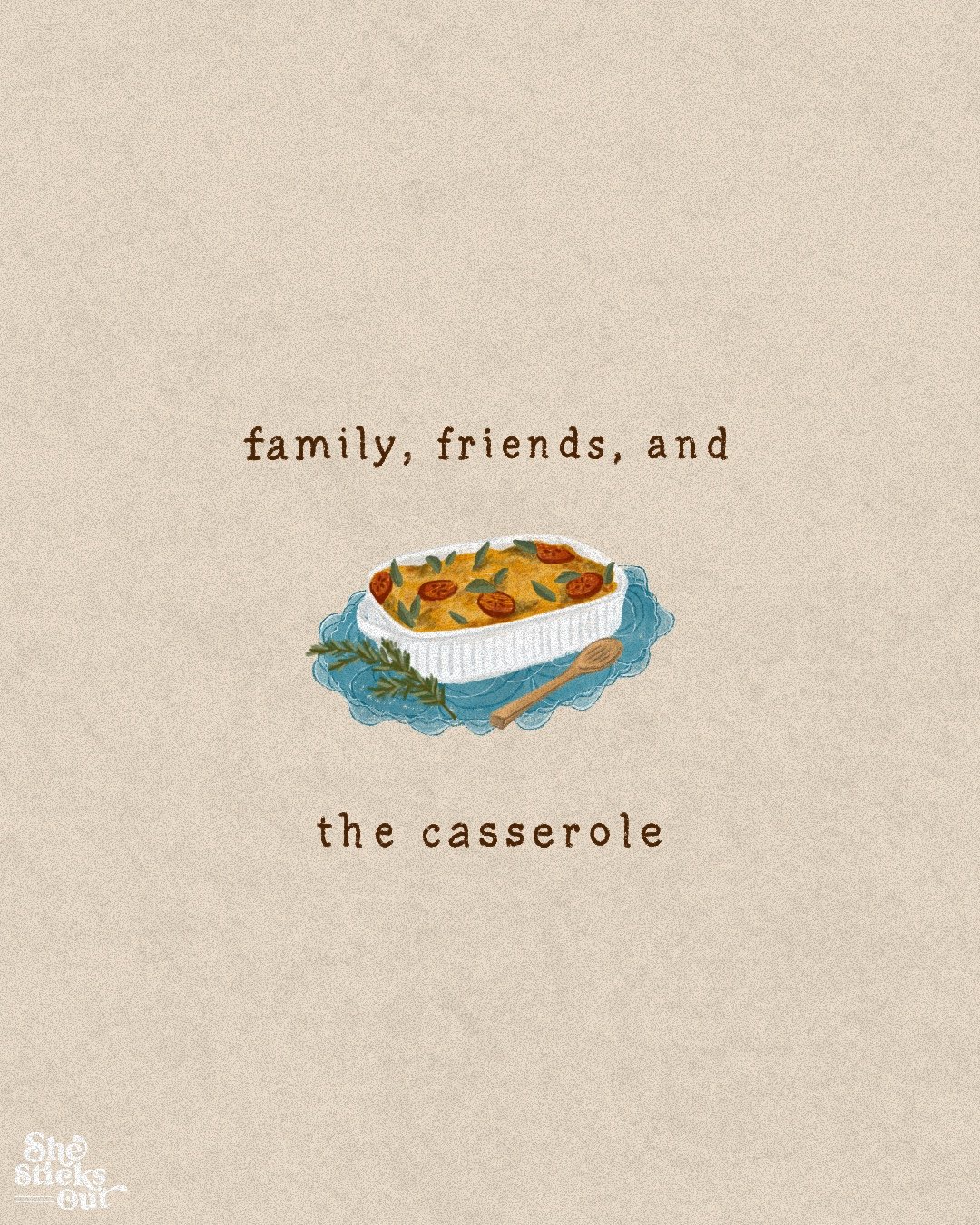 The Casserole - Individual Greeting Card