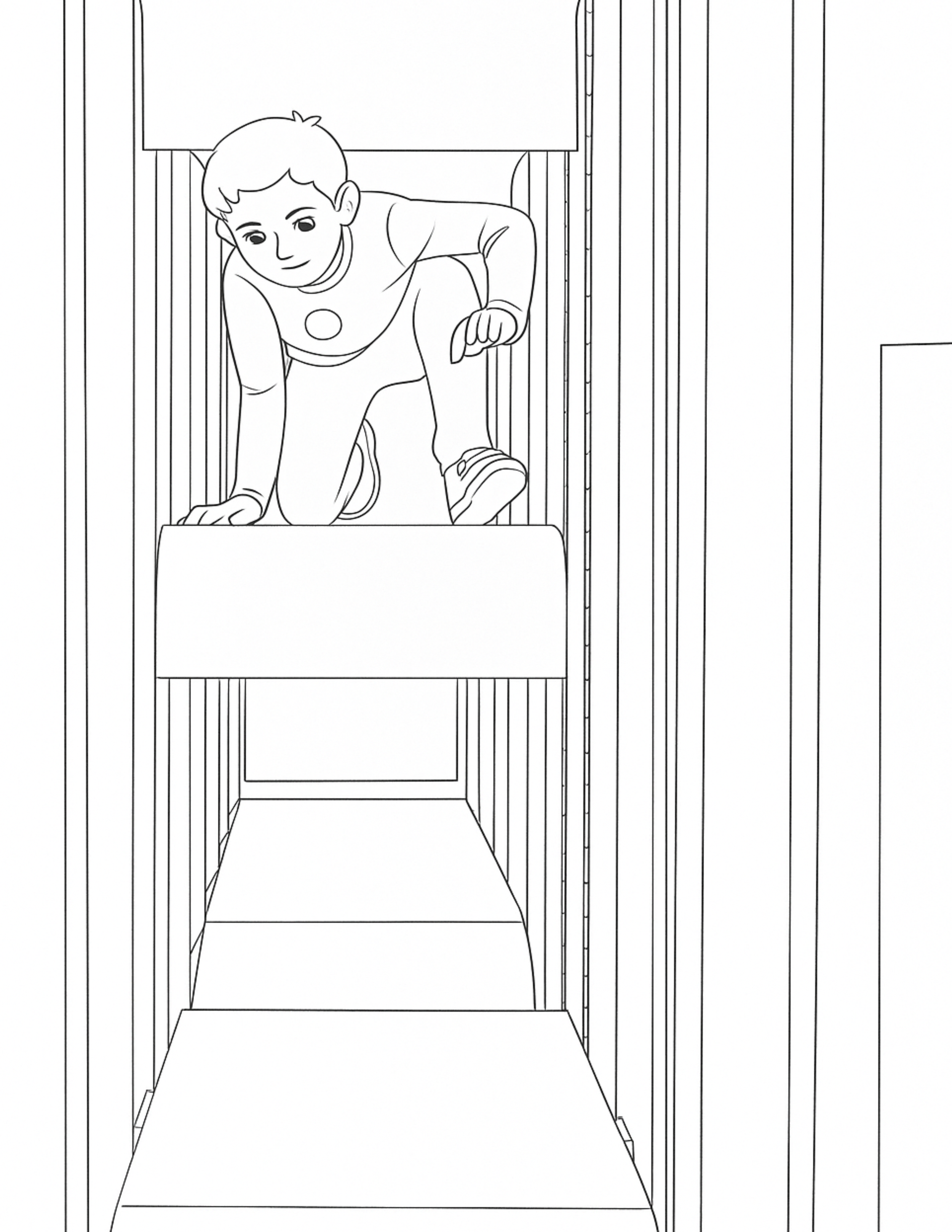 Climbing Structure Coloring Page