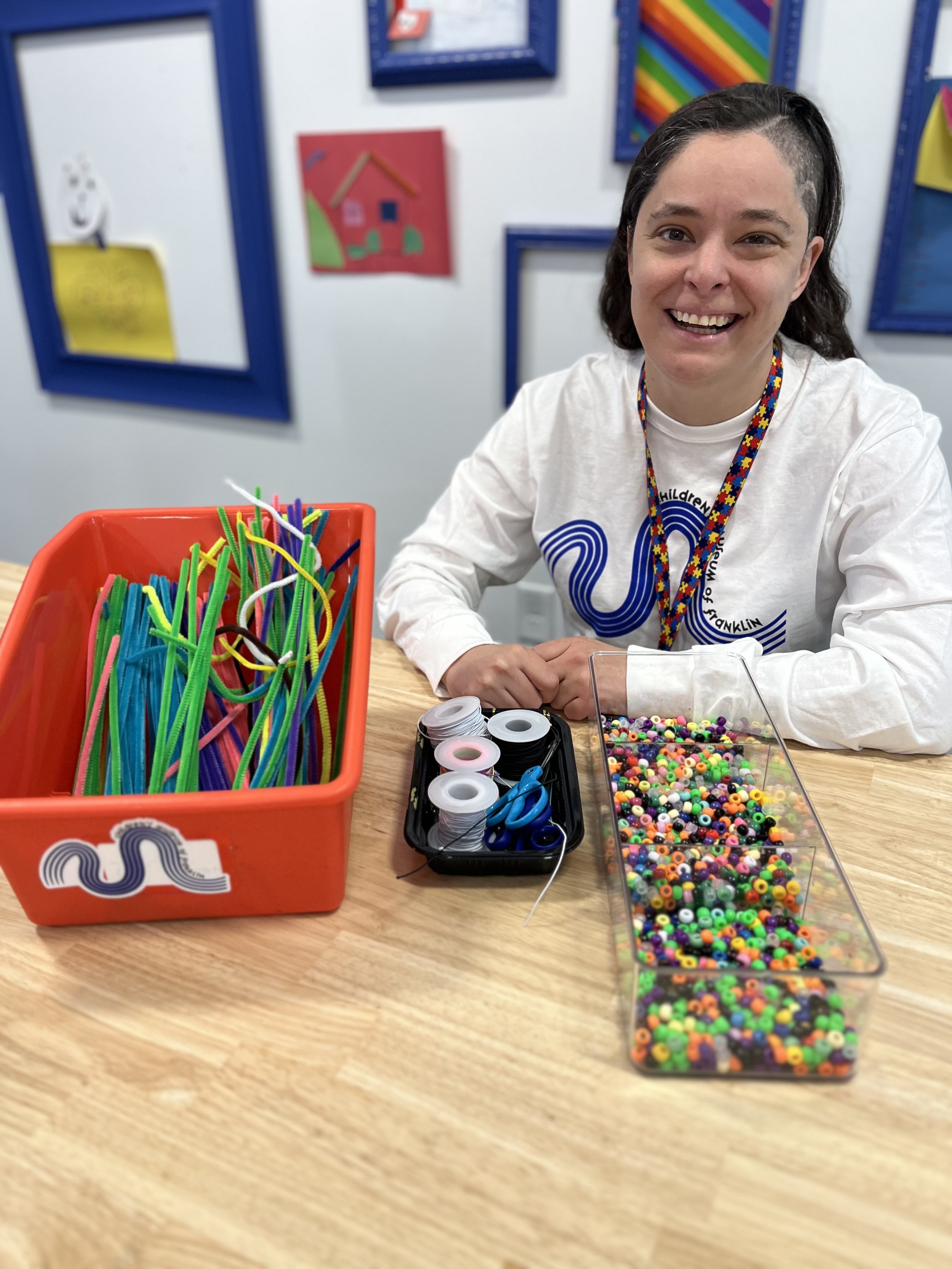 Rachel Plukas in the MakerSpace
