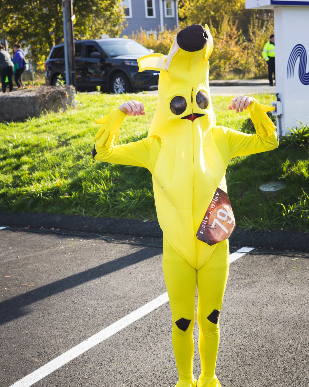 Person in banana costume