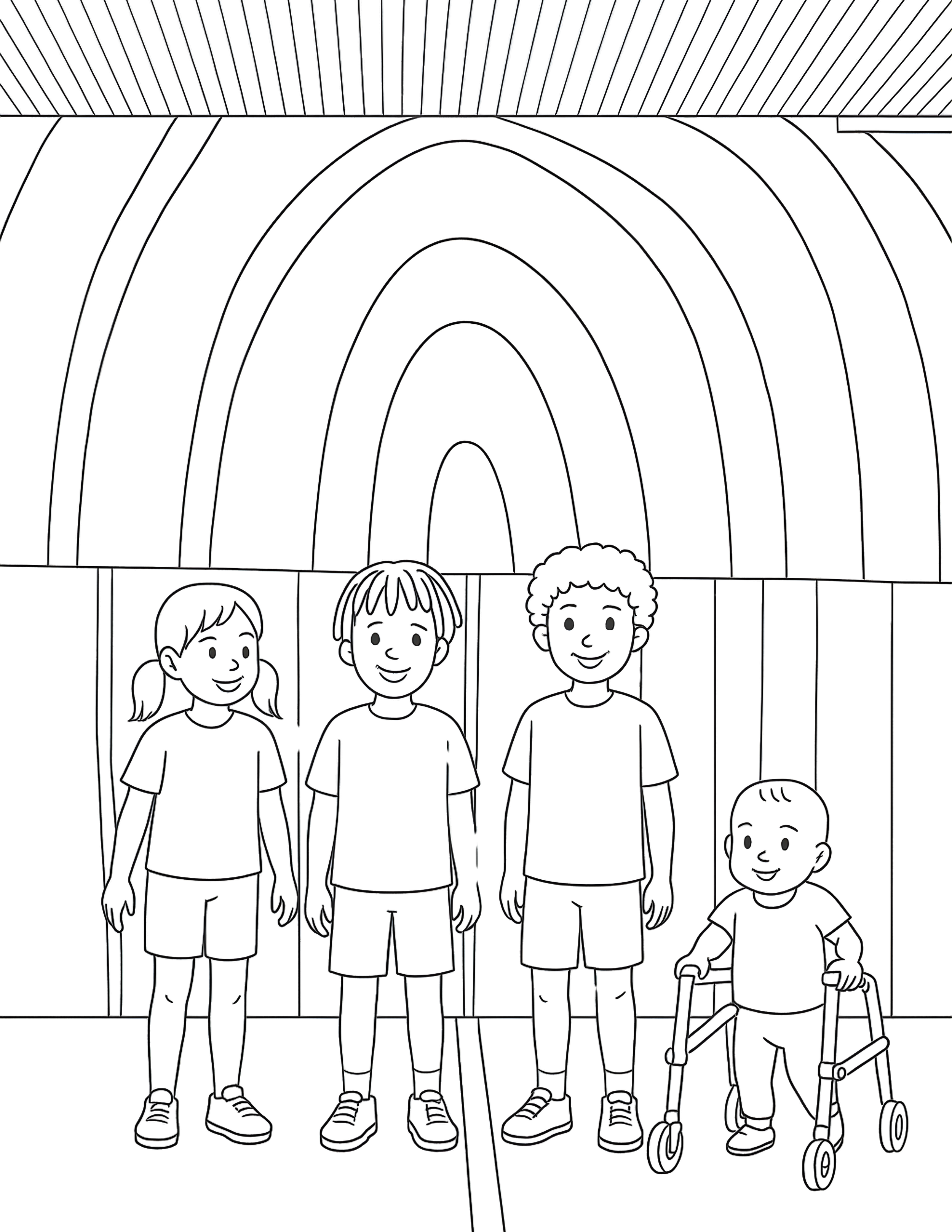 Friends Outside Museum