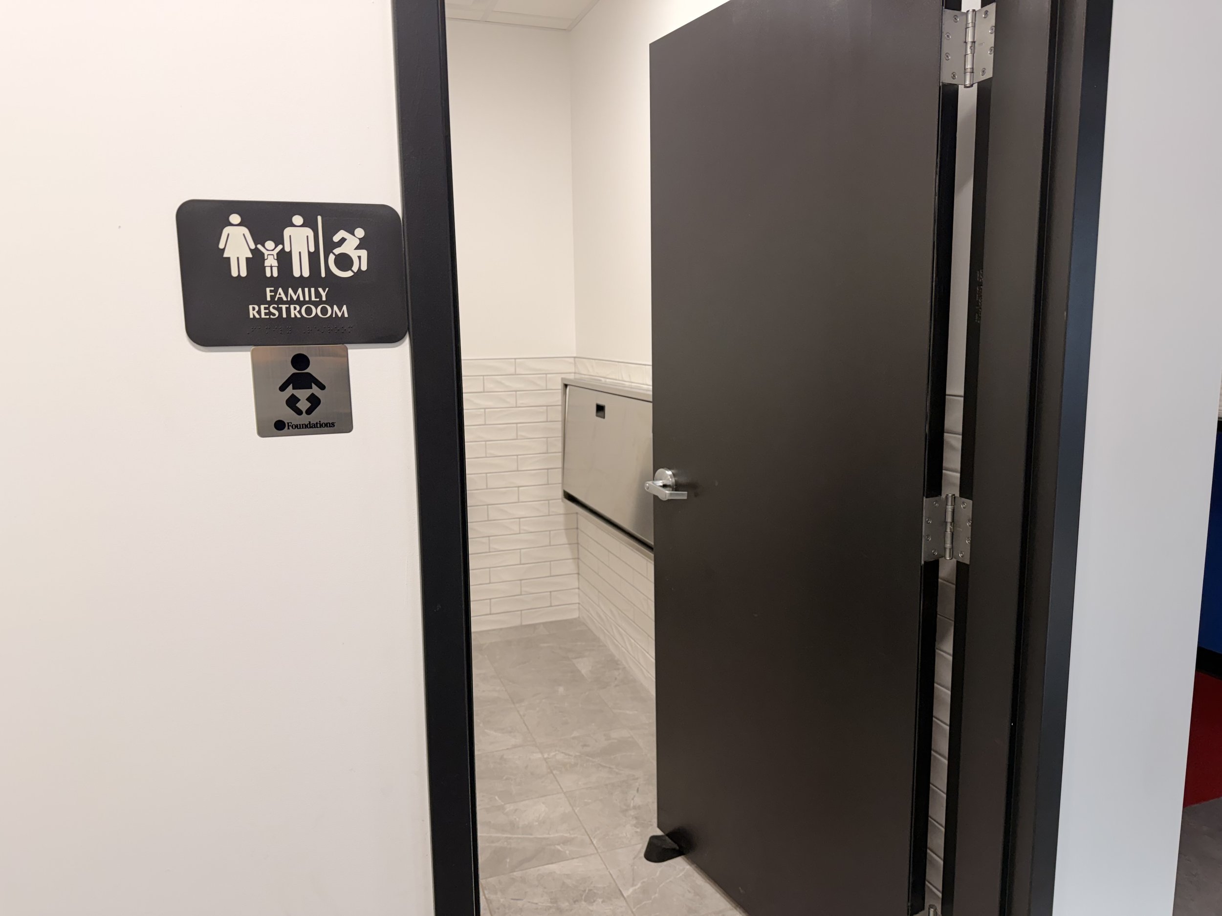 Entry to restroom