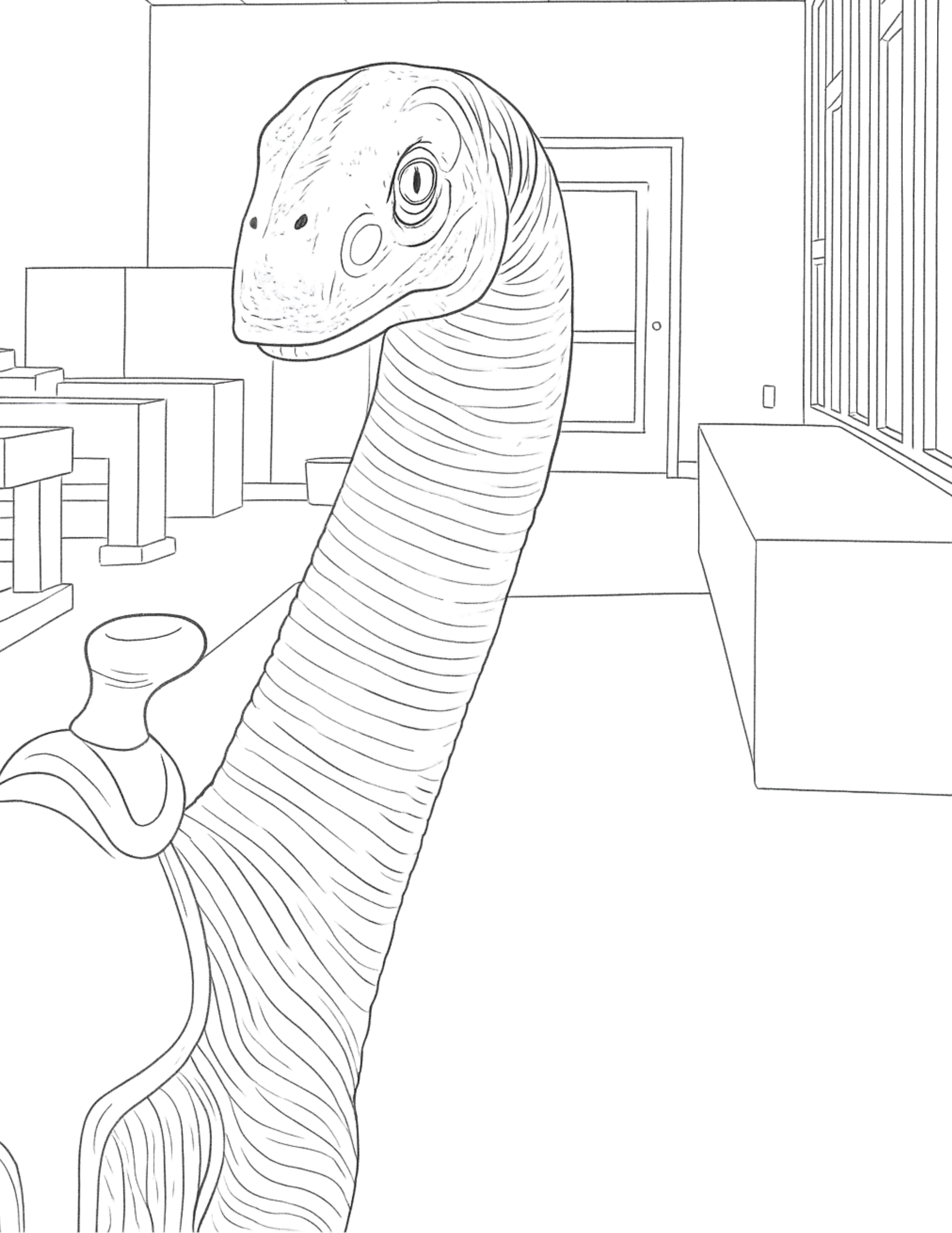 Dinosaur Coloring Page