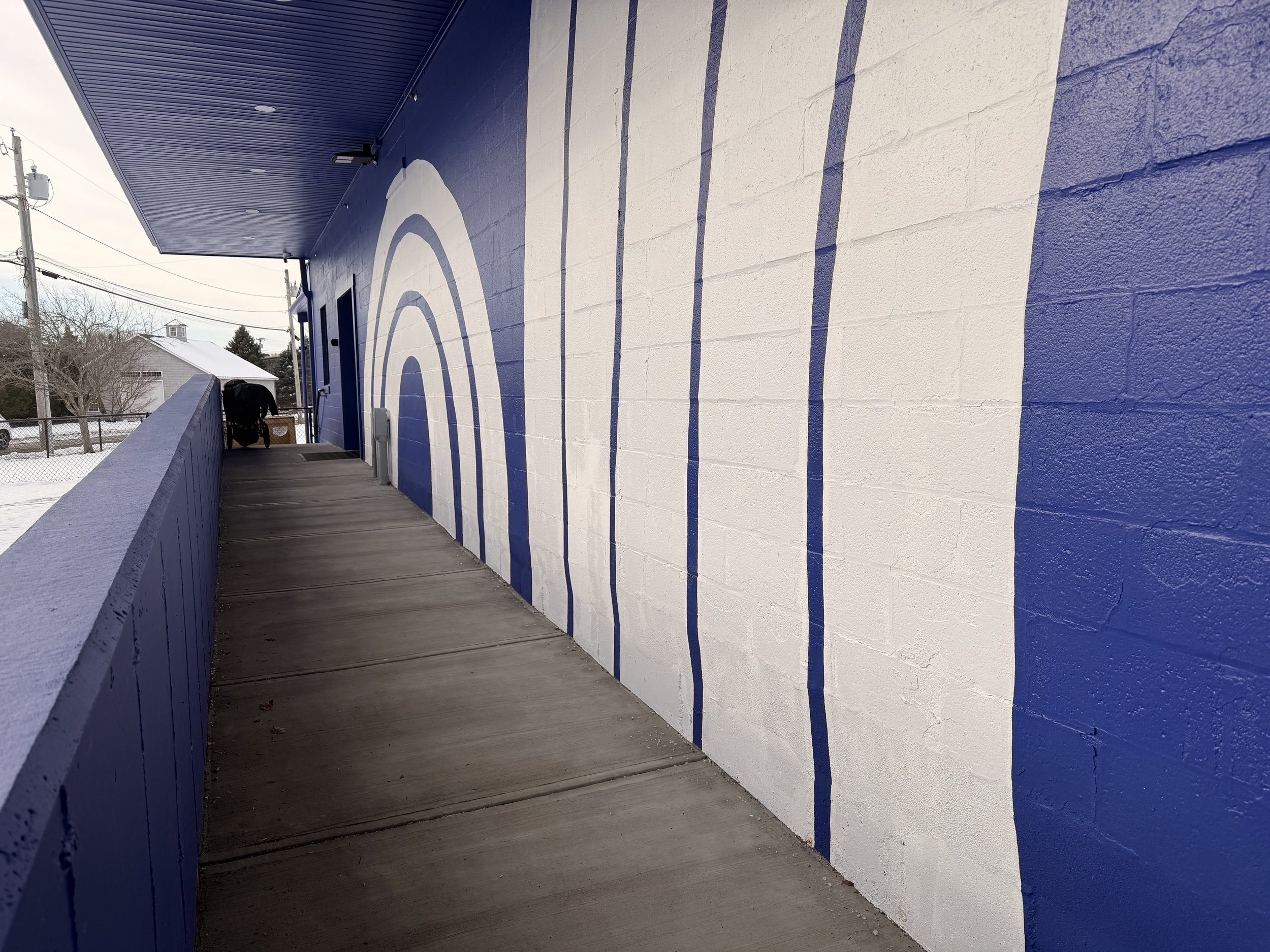 Walkway up to front door.