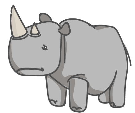 Sad rhino 404