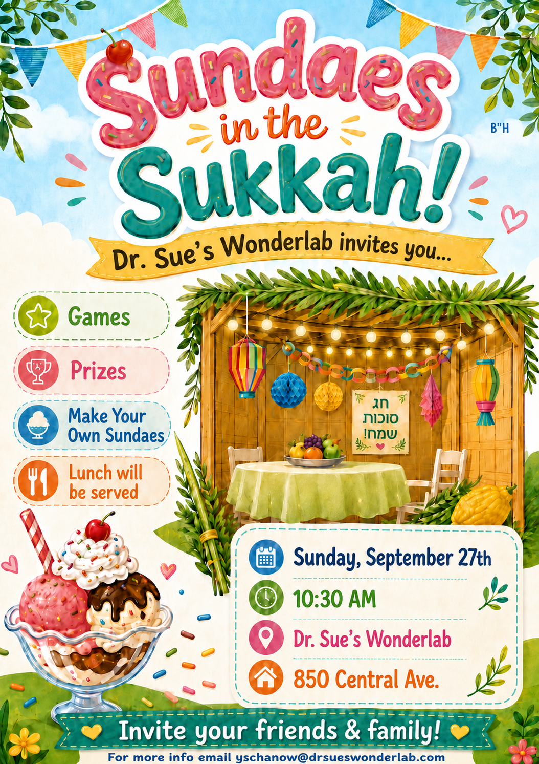 Sundaes in the Sukkah!
