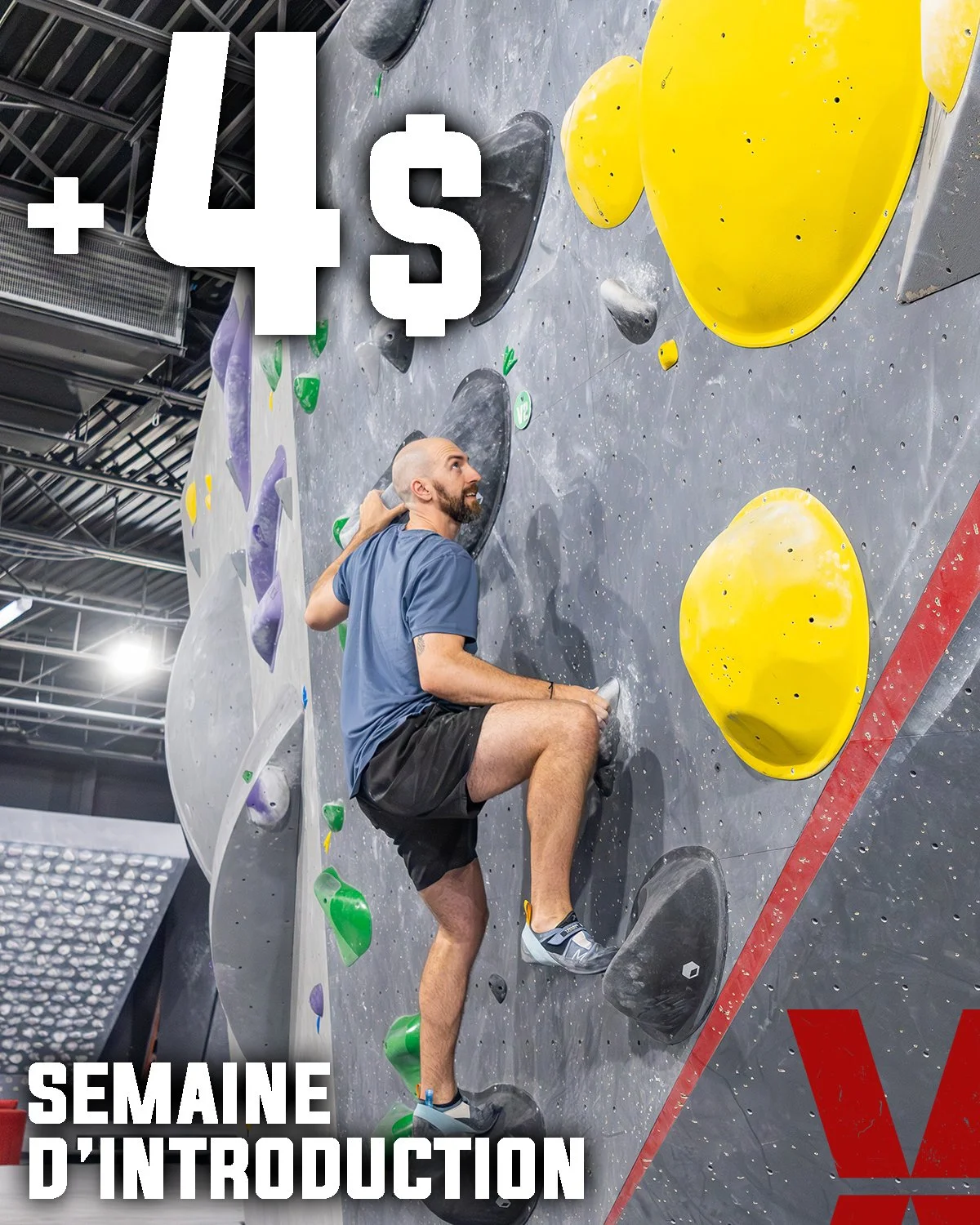 4$ pour une semaine d'introduction au Crux Boisbriand et Laval