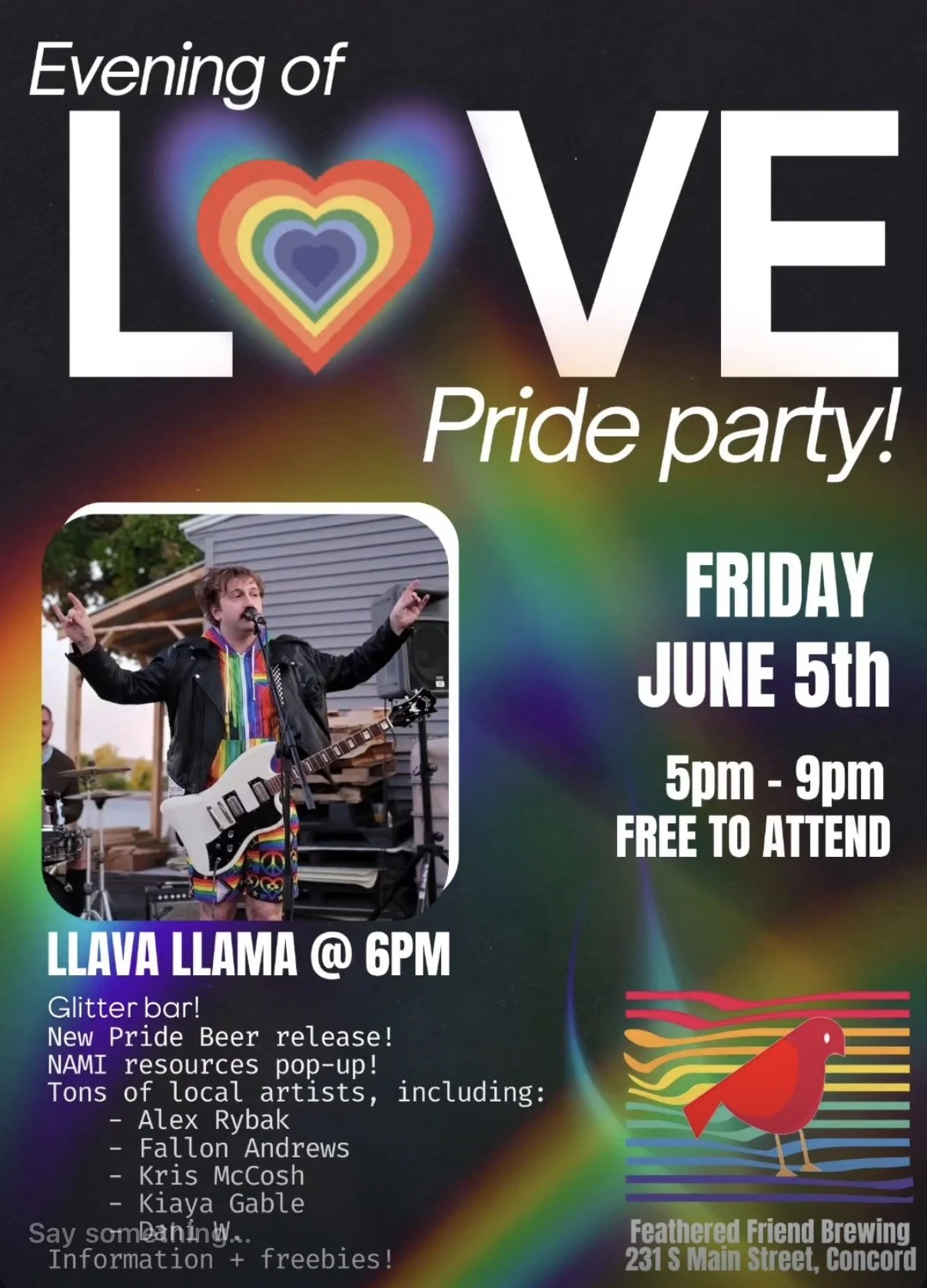 Pride Party at Feathered Friend Brewing 