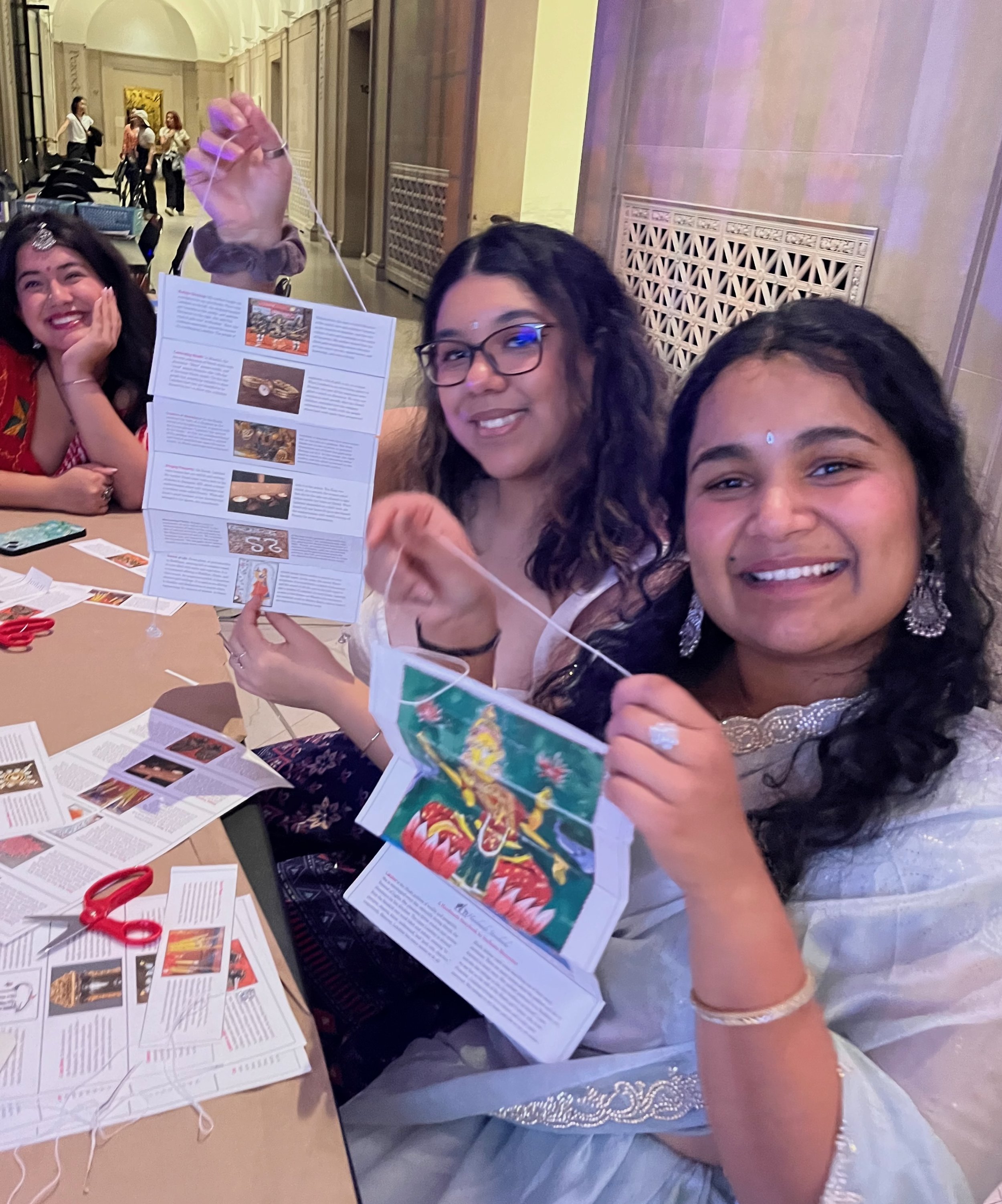 Friends hanging out and making the books. So many styles, so many ideas!