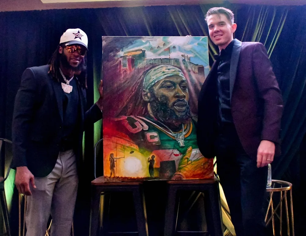 Football portrait presentation