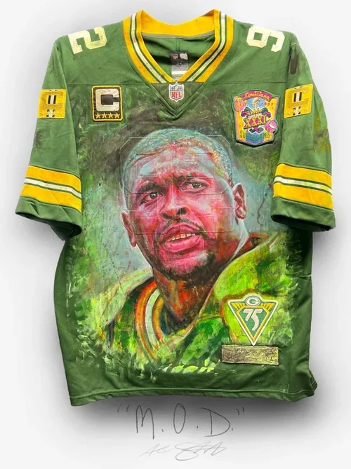 Green NFL football jersey