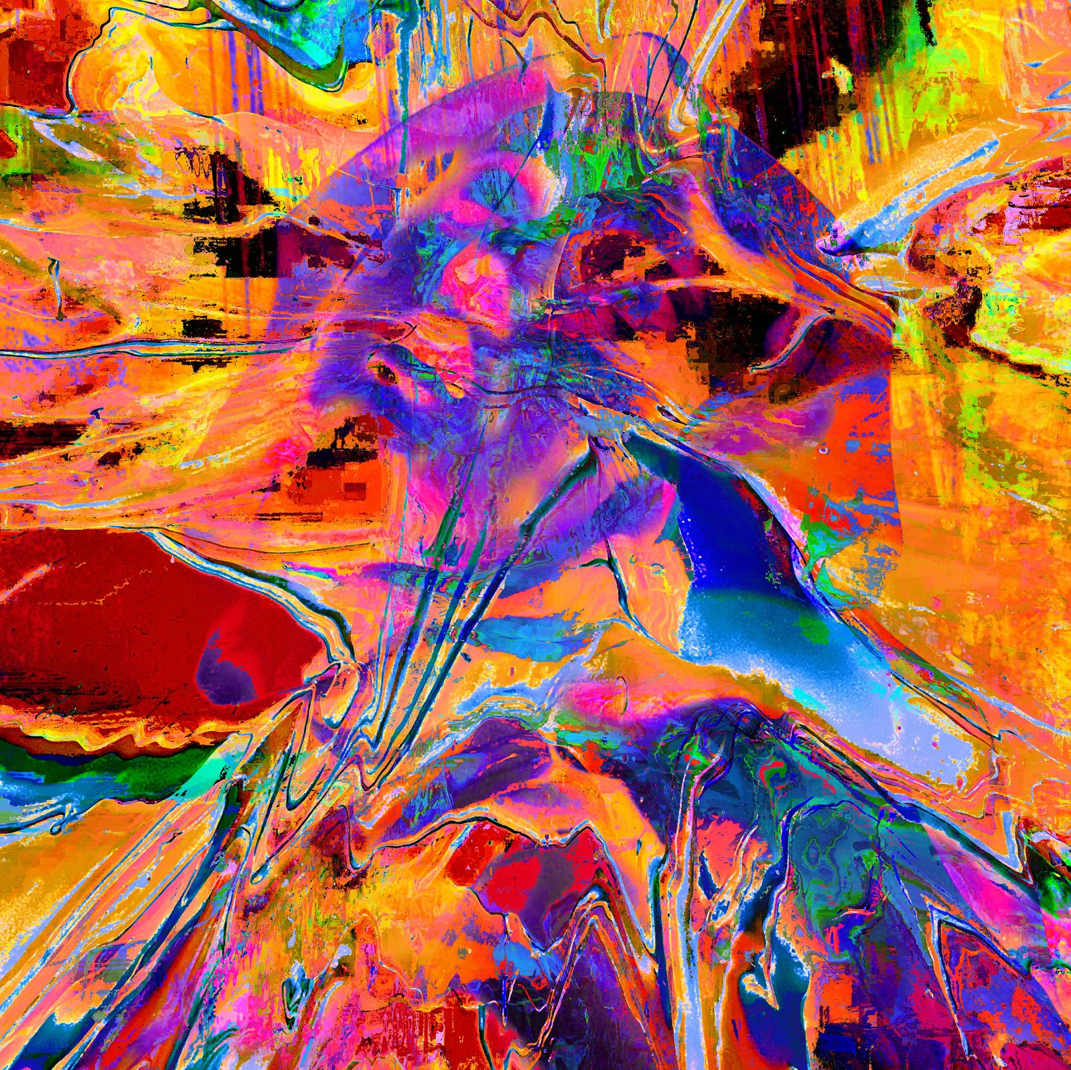 "ECSTASY I", 2024. Digital print on paper.- 100 x 100 cm. 1/1