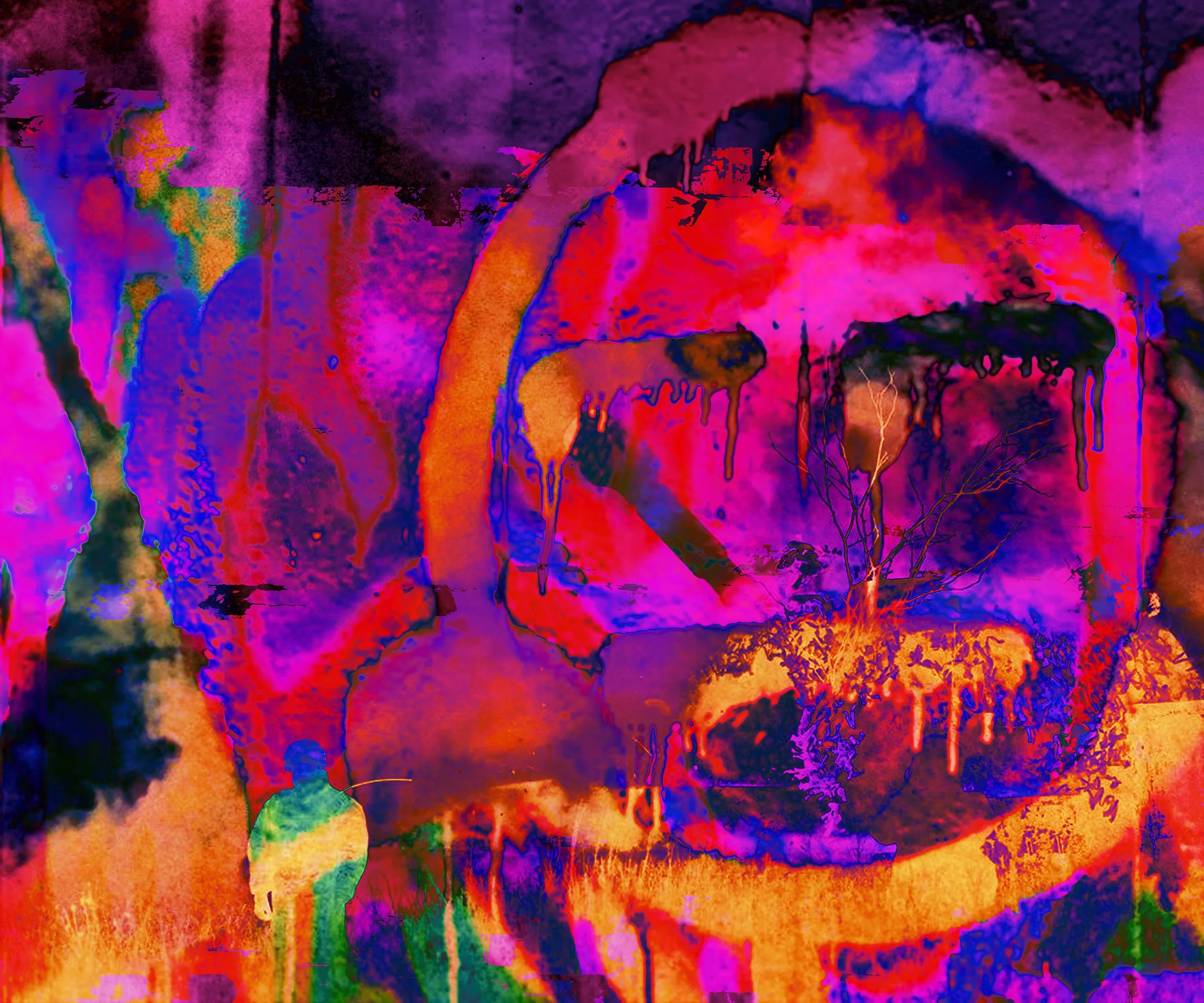 "HARDCORE III", 2025. Digital print on paper.- 100 x 83 cm. 1/1
