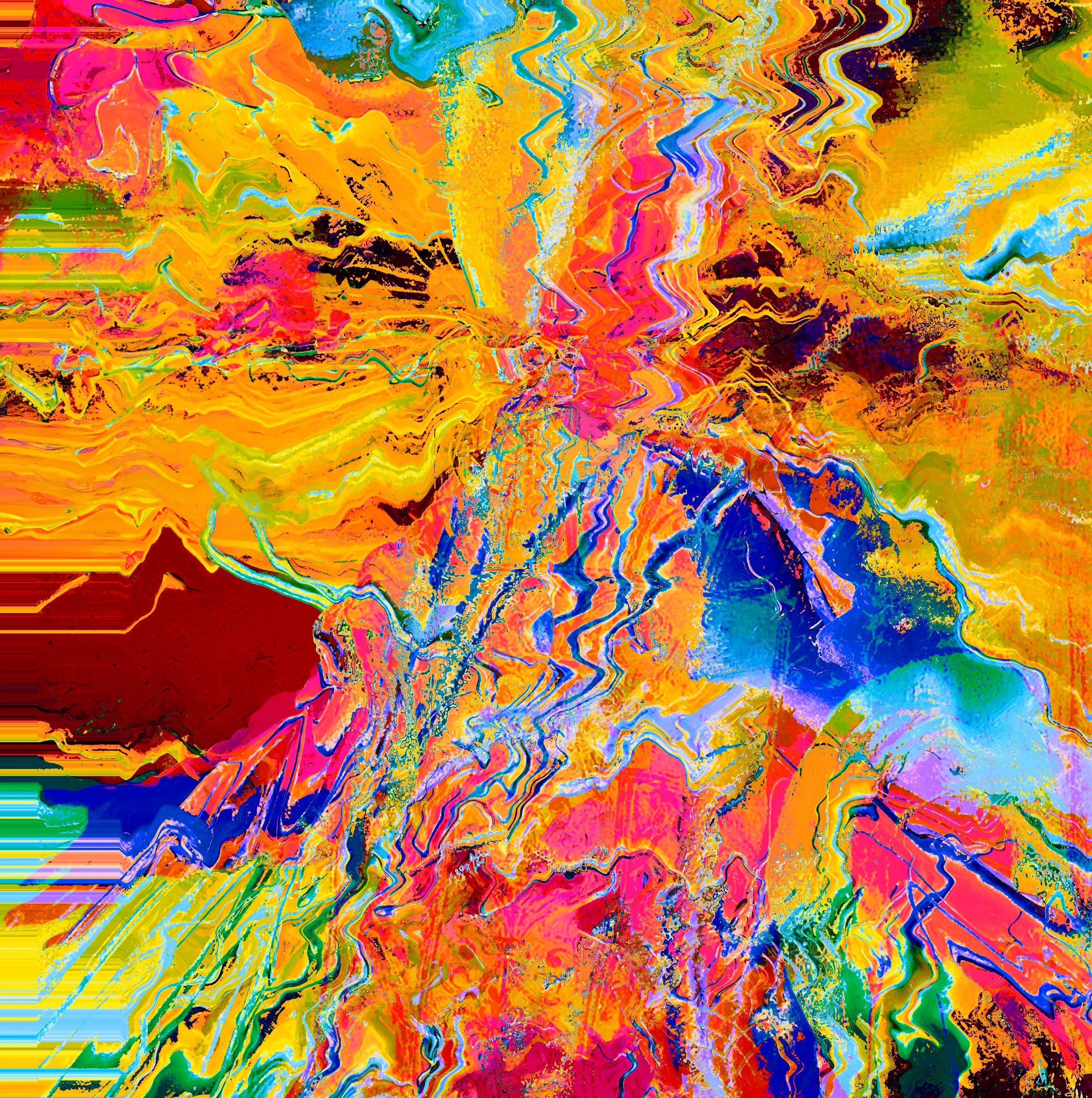 "ECSTASY III", 2024. Digital print on paper.- 100 x 100 cm. 1/1