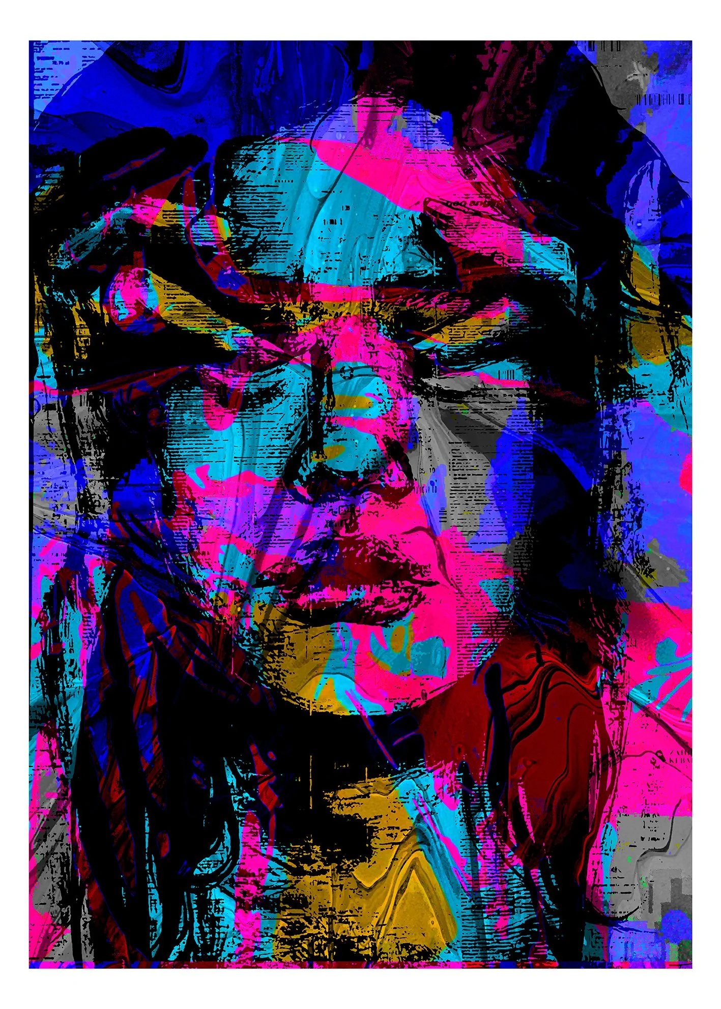 "DISGUISE", 2024 (collab w Tarnawska). Digital print on paper- 50 x 70 cm. 1/10