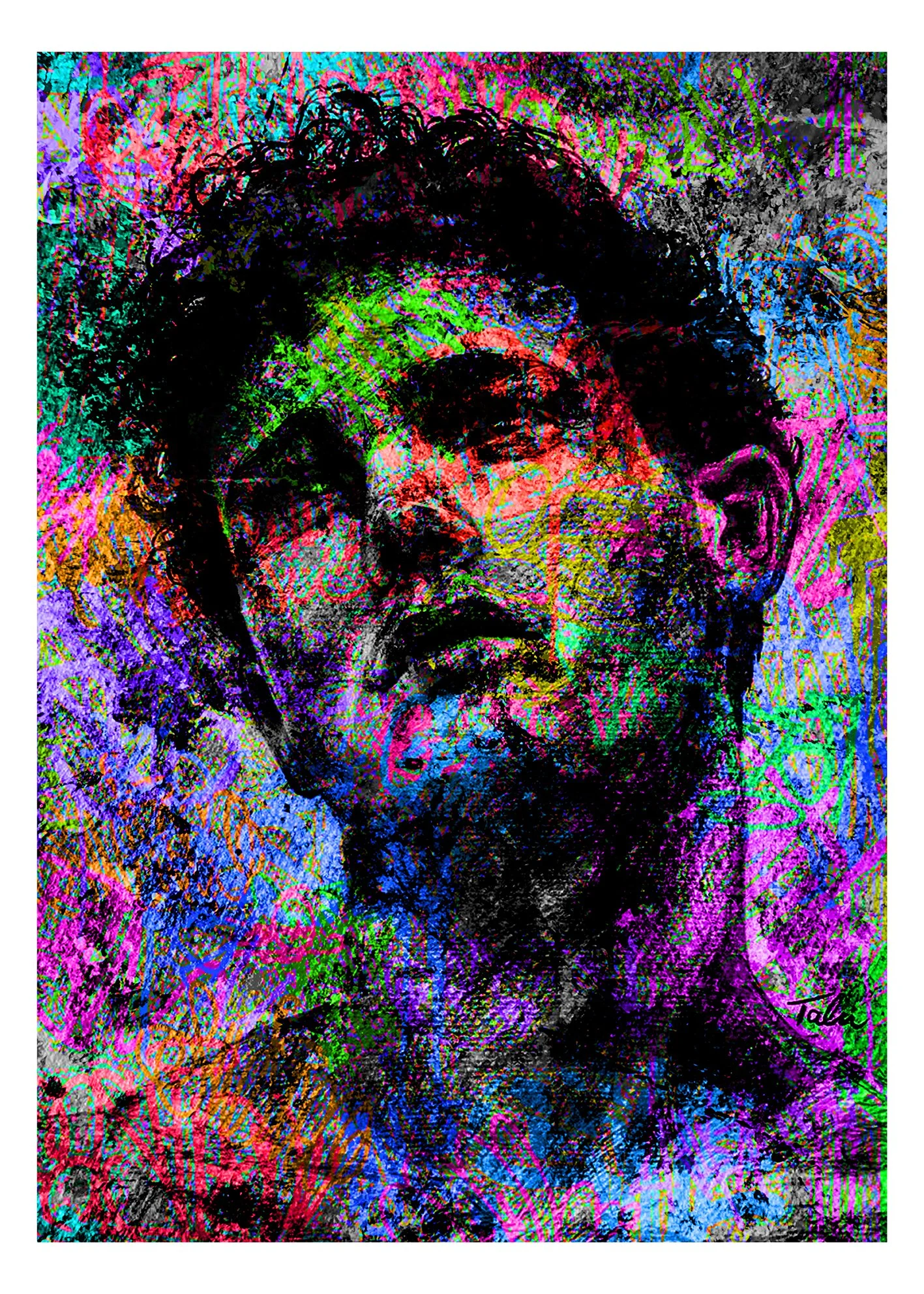 "GASOLINE", 2024 (collab w Tarnawska). Digital print on paper- 50 x 70 cm. 1/10