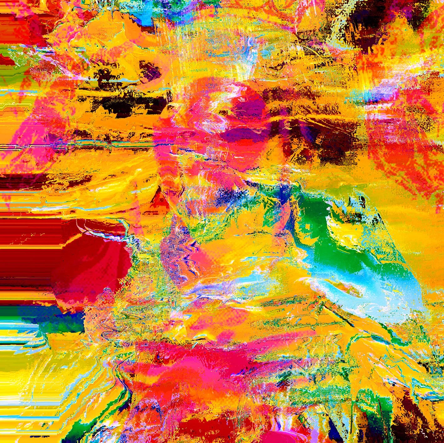 "ECSTASY II", 2024. Digital print on paper.- 100 x 100 cm. 1/1