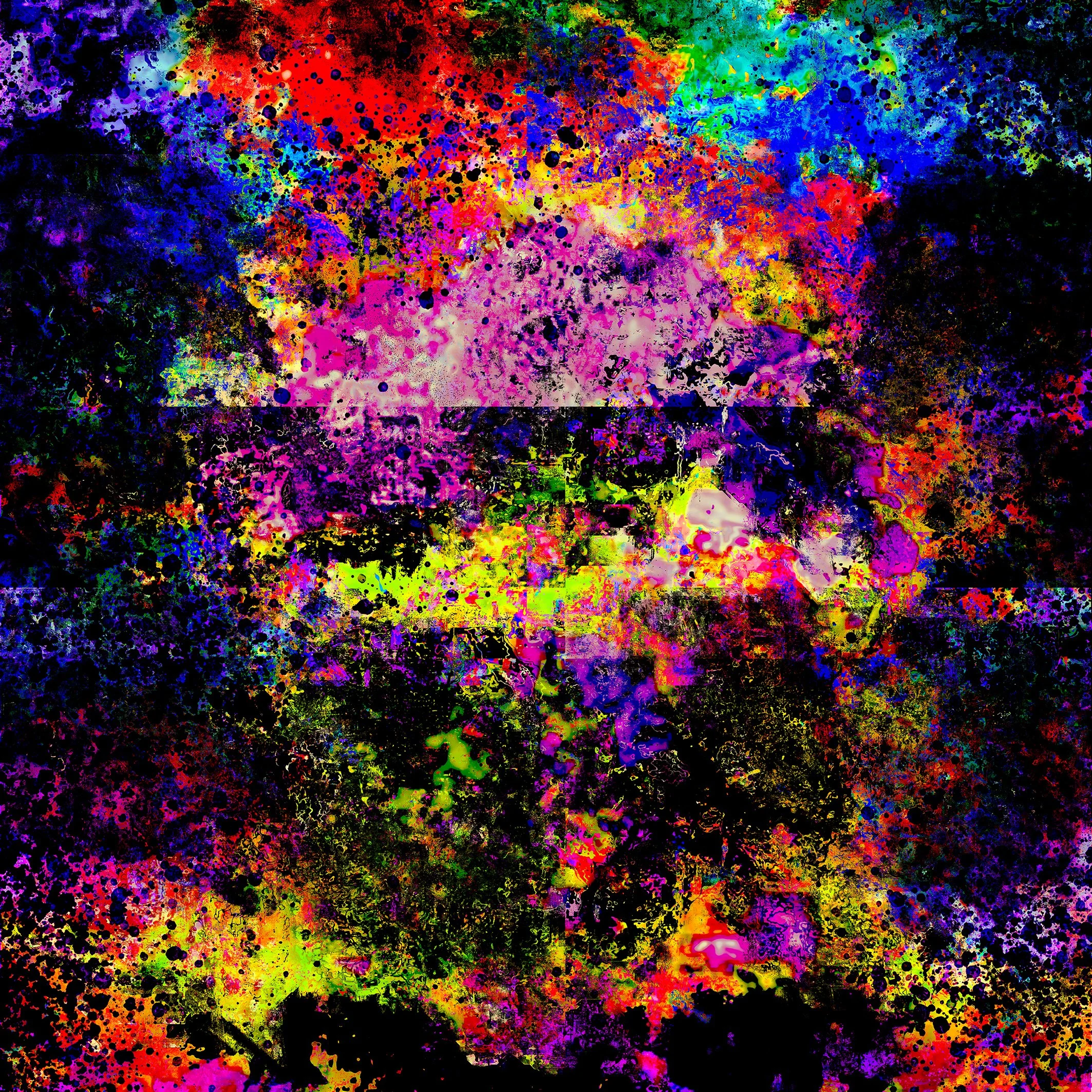 "HARDCORE I", 2025. Digital print on paper.- 100 x 100 cm. 1/1