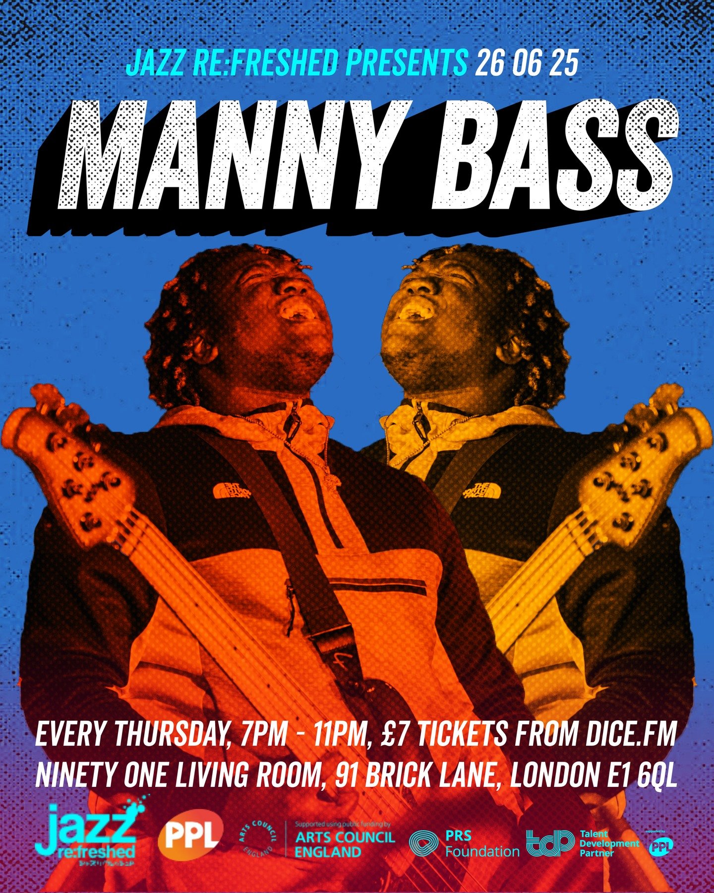 ON OUR STAGE NEXT WEEK IS THE INCREDIBLE @mannybass_99! 

A passionate musician bringing a fresh perspective to the jazz scene inspired by his love for Gospel, Funk and Fusion. 

TICKETS: https://heyor.ca/7qnbrR [link in bio &amp; stories] 

@91livin