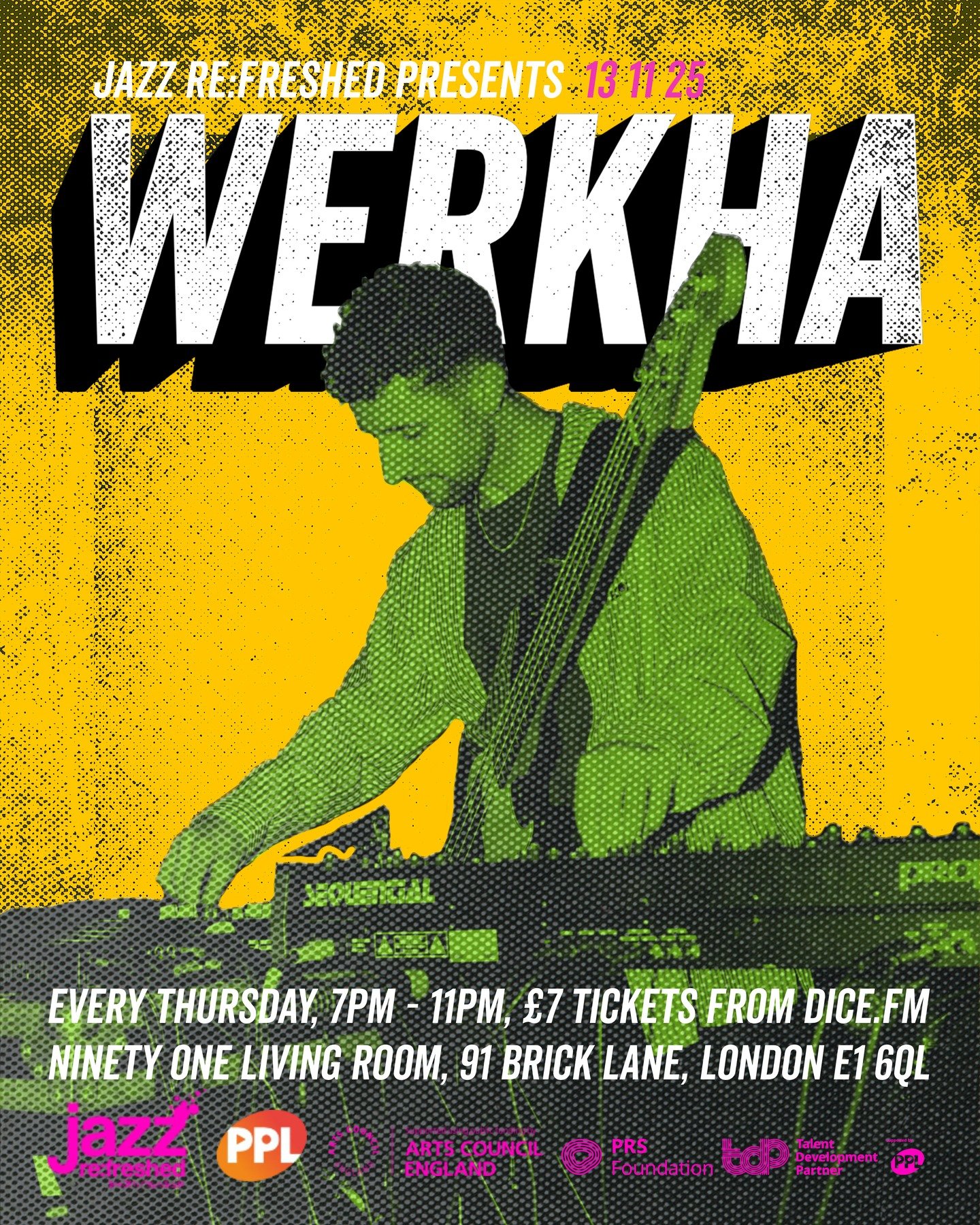 Manchester-based producer, multi-instrumentalist and DJ, @werkha_music aka Tom Leah is up next week! 🔥

An artist whose work is steeped in meaning, fusing analogue jazz-funk vibes with the UK&rsquo;s electronic, resulting in a number of uptempo rele