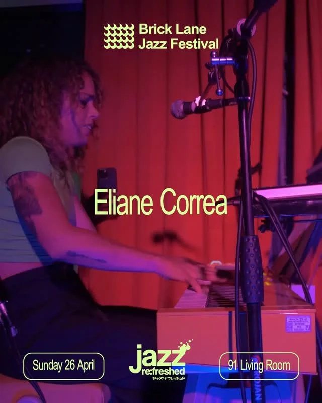 SUNDAY'S LINEUP AT THIS YEAR'S @bricklanejazzfestival
📅 Sun 26 April
📍 @91bricklane

📅 SUN 26 APRIL
Kinzoogianna - @kinzoogianna
AKA Anna Stubbs is a multi-talented producer, record label owner, songwriter, pianist and singer who, with her band Br