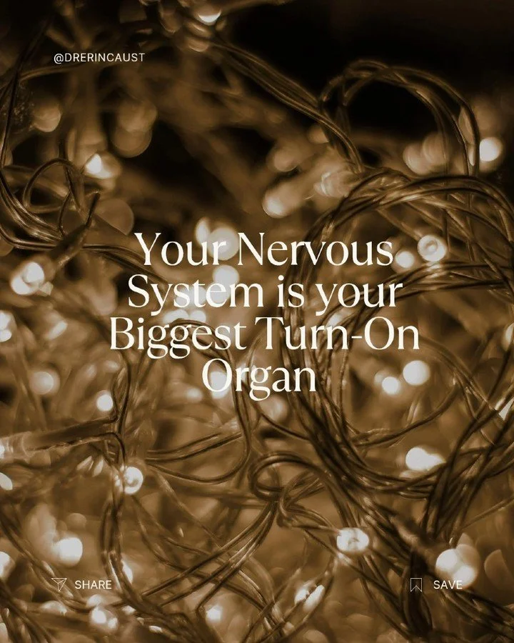 Arousal isn&rsquo;t mental.
It&rsquo;s biological safety.

🧠 Research shows that stress reduces pelvic blood flow and delays arousal.

Slow exhale &rarr; vagus nerve &rarr; safety &rarr; sensation &rarr; d&euro;s!re.

You&rsquo;re not &ldquo;broken.