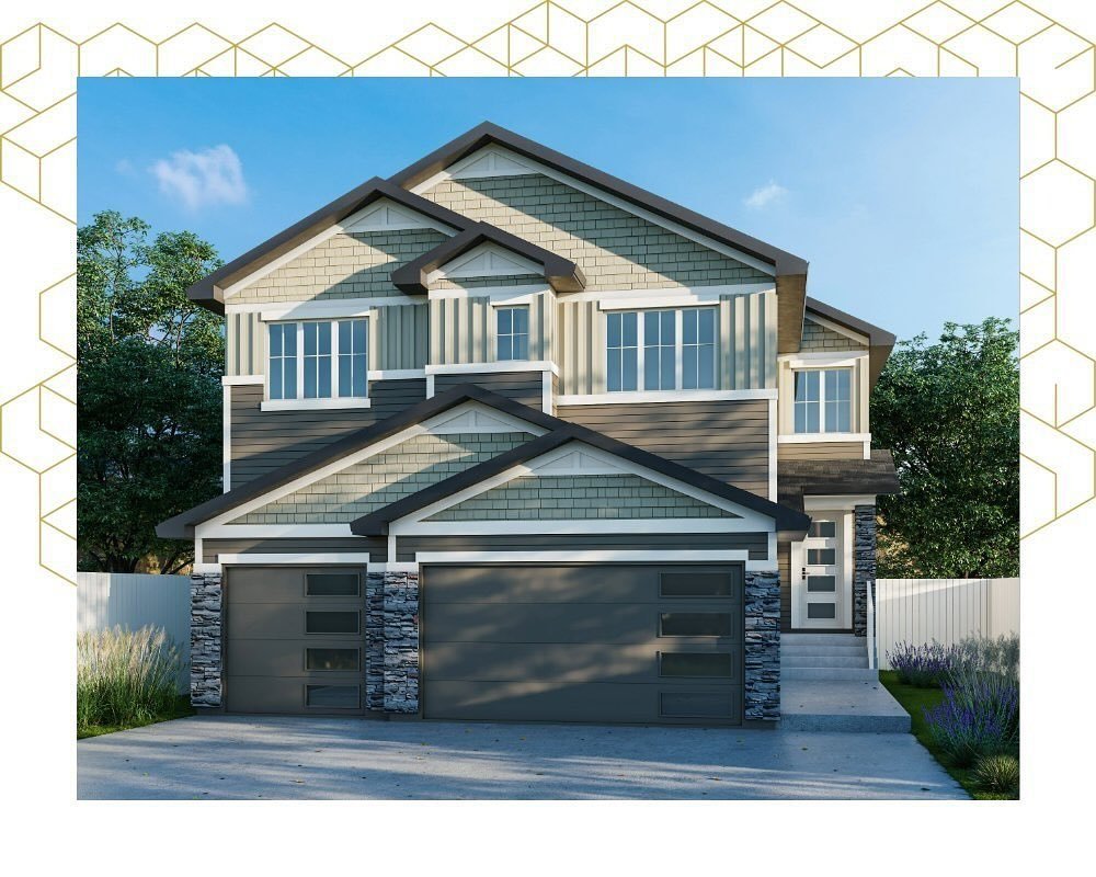 🚗 🚙 🚗  Looking for a home with a three car garage? Check out the Fred II on our website, currently available as a quick possession home in northeast Edmonton 👀