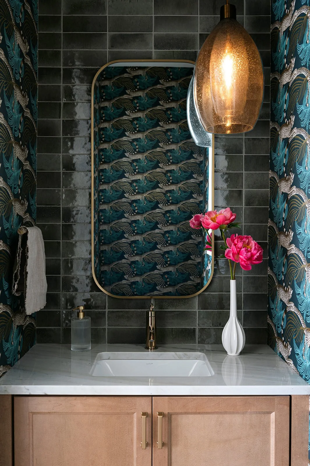 Breaking Down the Bold Powder Room