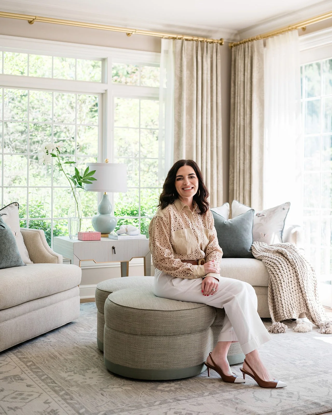 Katie Wozniak of KED Interiors located in Barrington, IL experts in new home full service design, interior design and vacation, lake and second home design