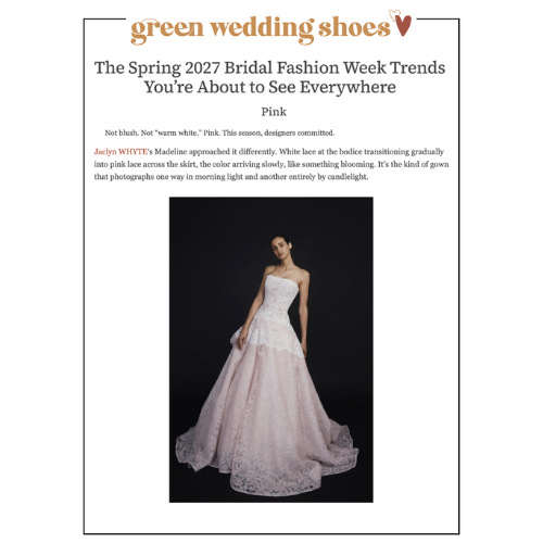 The Spring 2027 Bridal Fashion Week Trends You’re About to See Everywhere