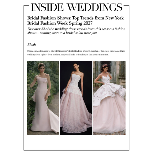 Bridal Fashion Shows: Top Trends from New York Bridal Fashion Week Spring 2027