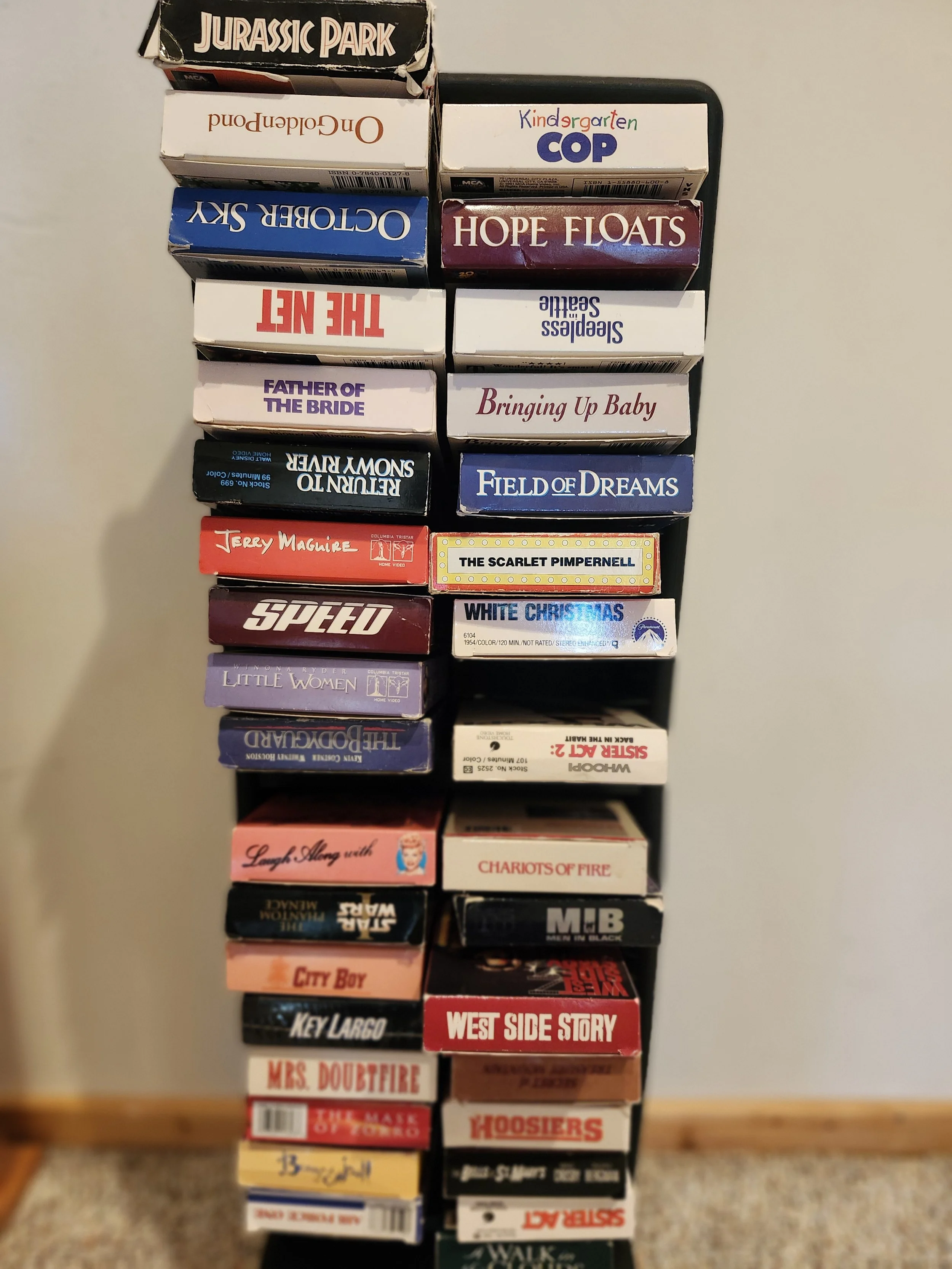 family movie night - on VHS!
