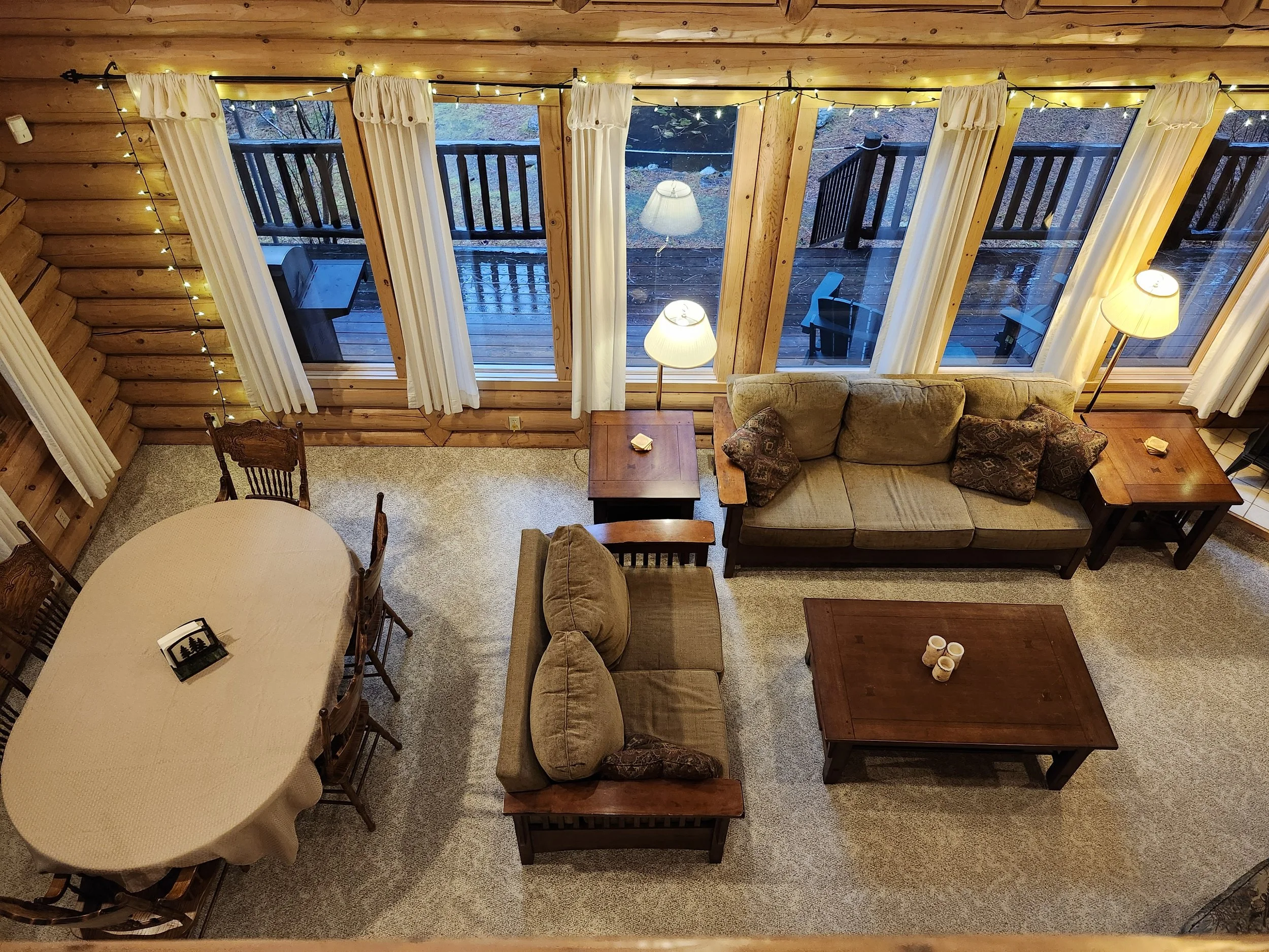 dining / living room from loft