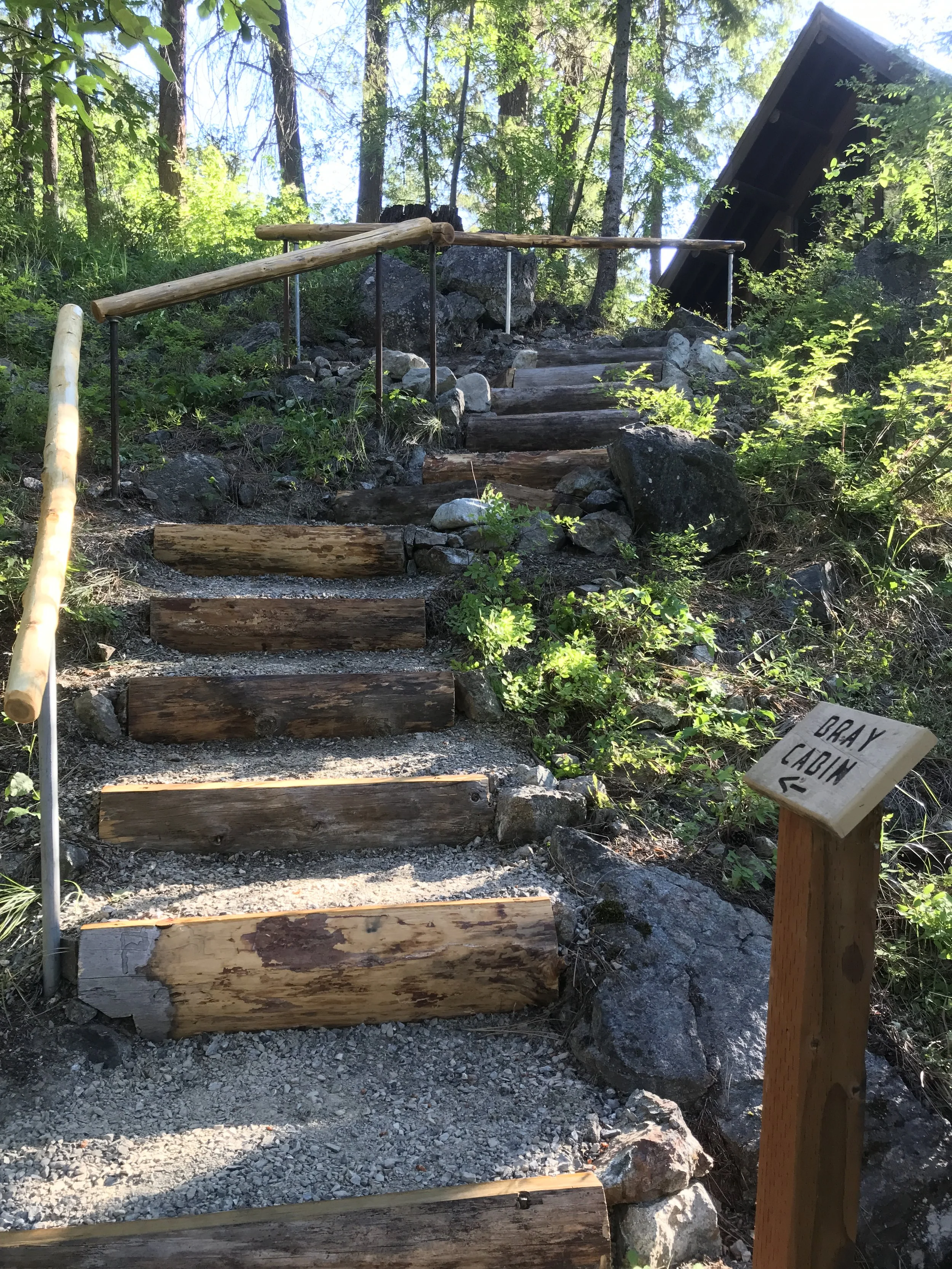stairs to Woodland Trail