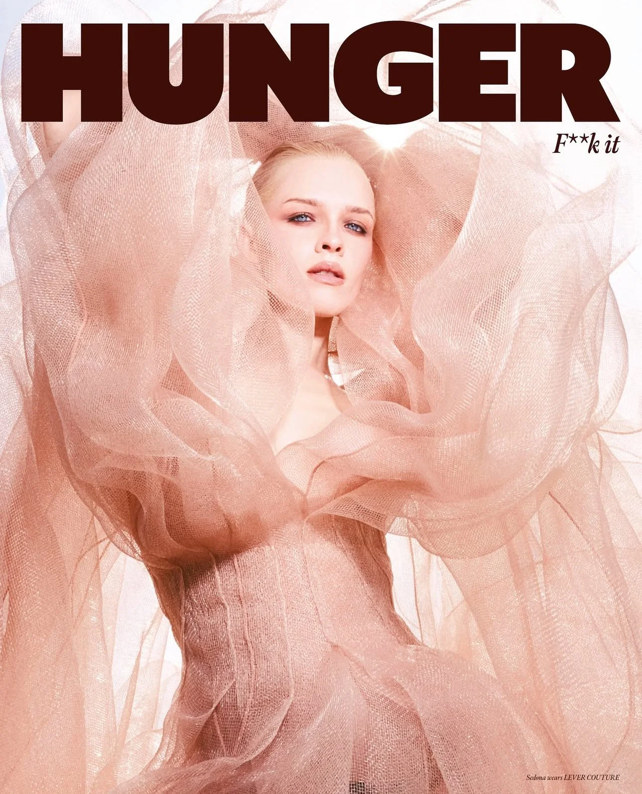 Sedona shot by RANKIN in Lever Couture (by Lessja Verlingieri) styled by Kelsey Norris at Albright Fashion Library LA.
