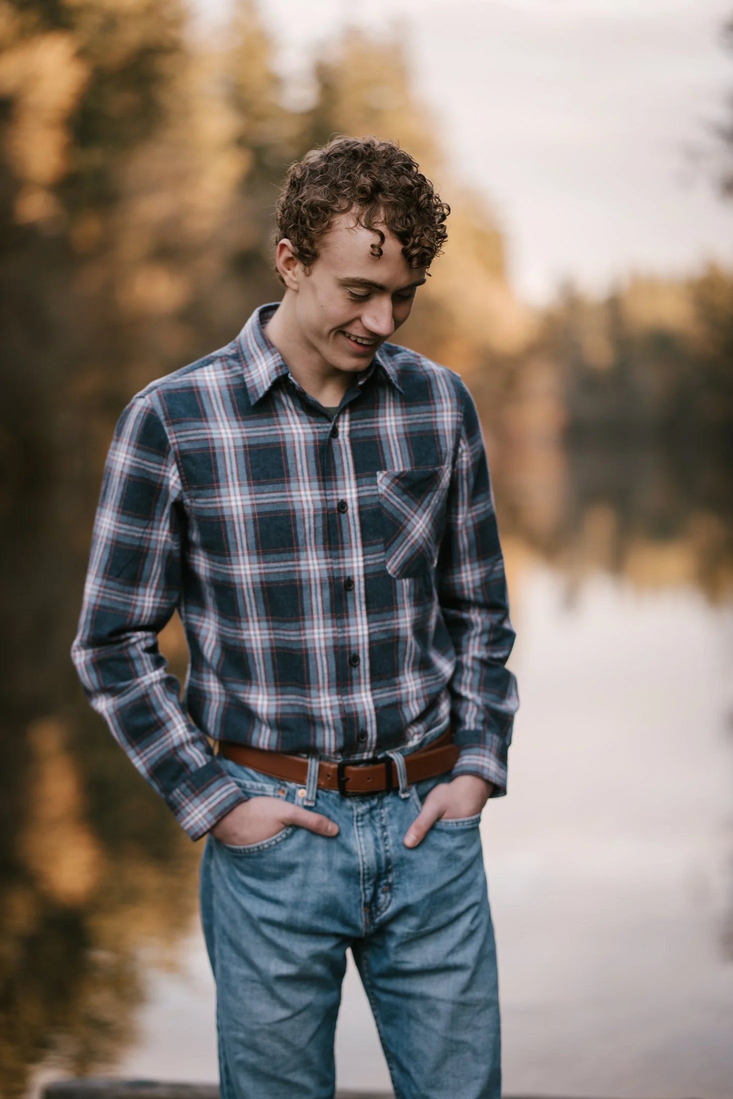 Portland Male Senior Portrait Browns Ferry Park