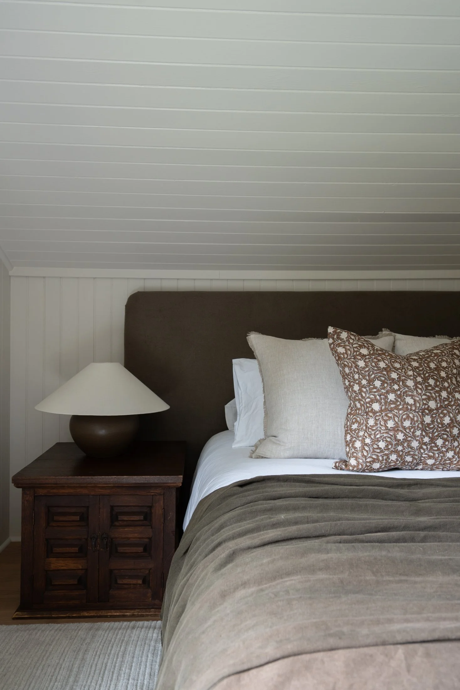 Linen and James pillow bedroom styling