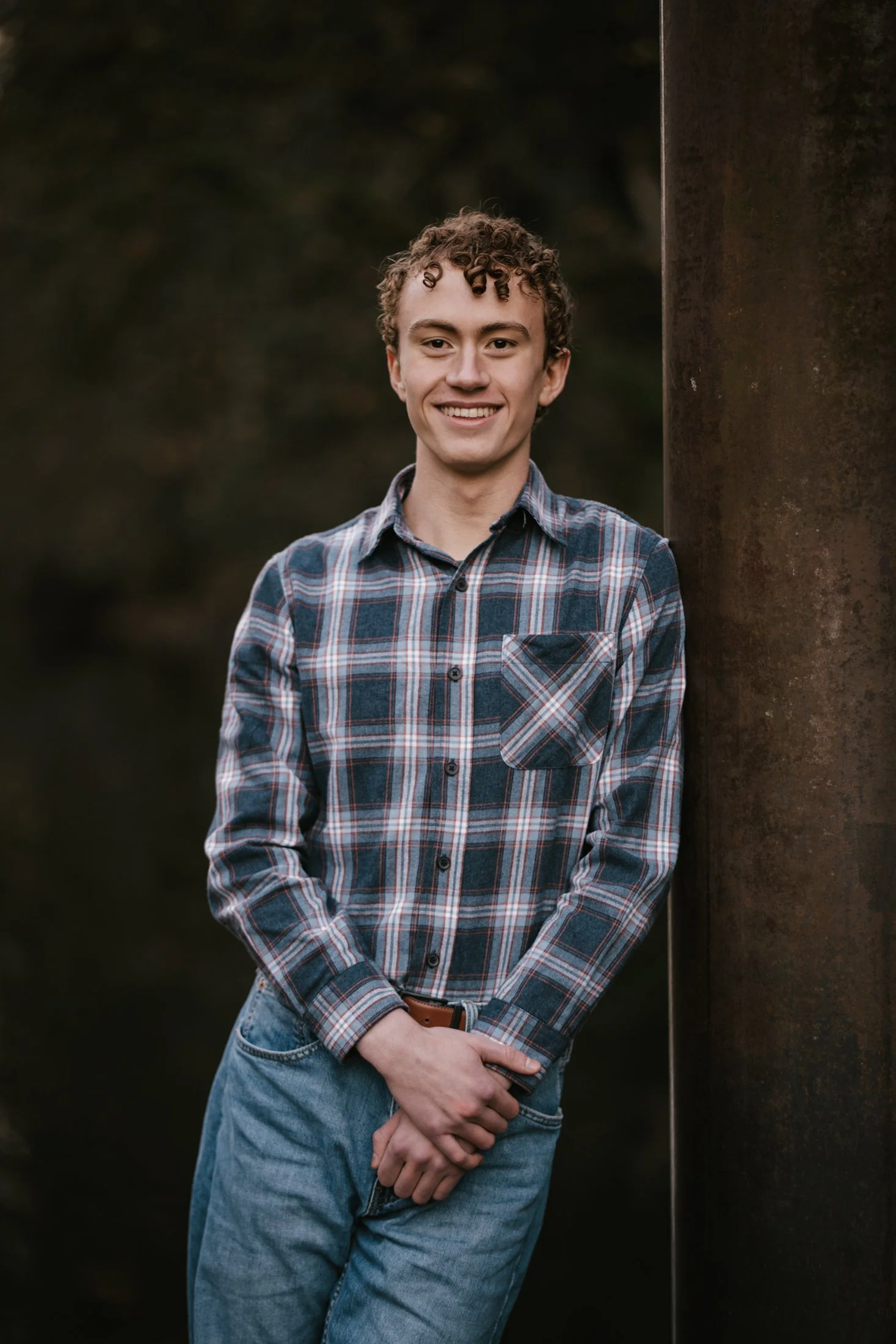 Portland Male Senior Portrait Browns Ferry Park