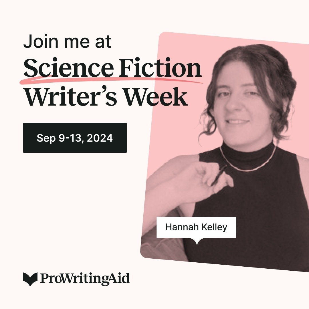 Calling all sci-fi writers 👽

I&rsquo;m thrilled to be a speaker for next week's @prowritingaid.insta Science Fiction Writers&rsquo; Week.

From September 9-13, sci-fi writers get free access to webinars, workshops, networking and resources to help 